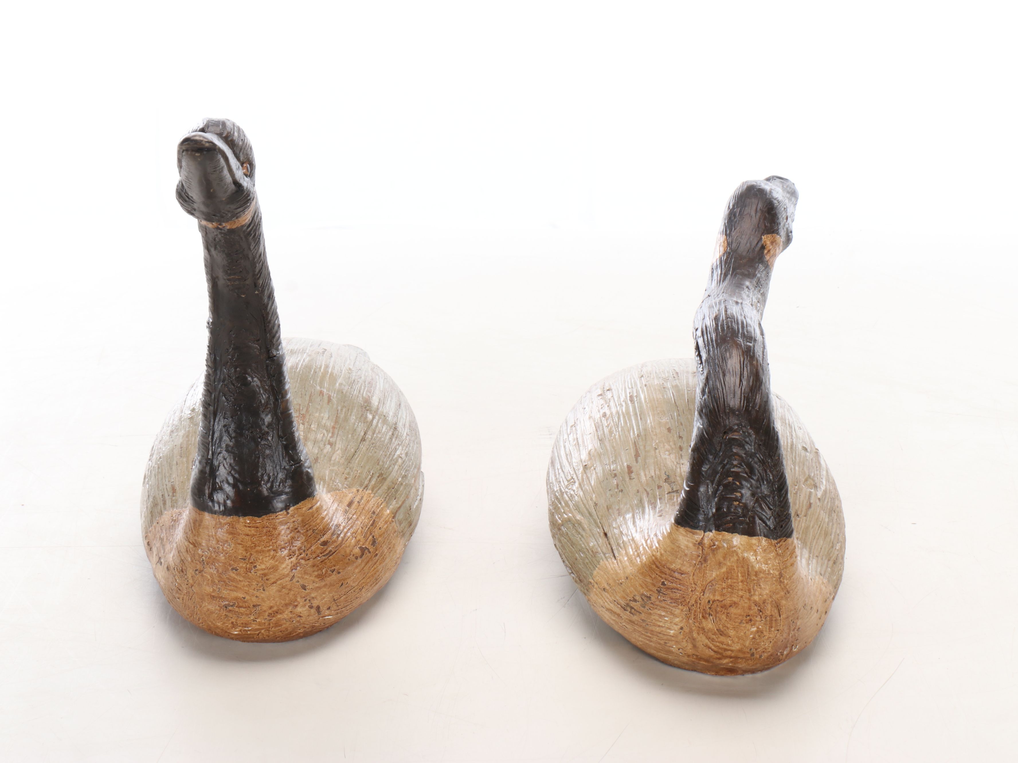 Primitive Wooden Goose and Duck Decorative Decoys