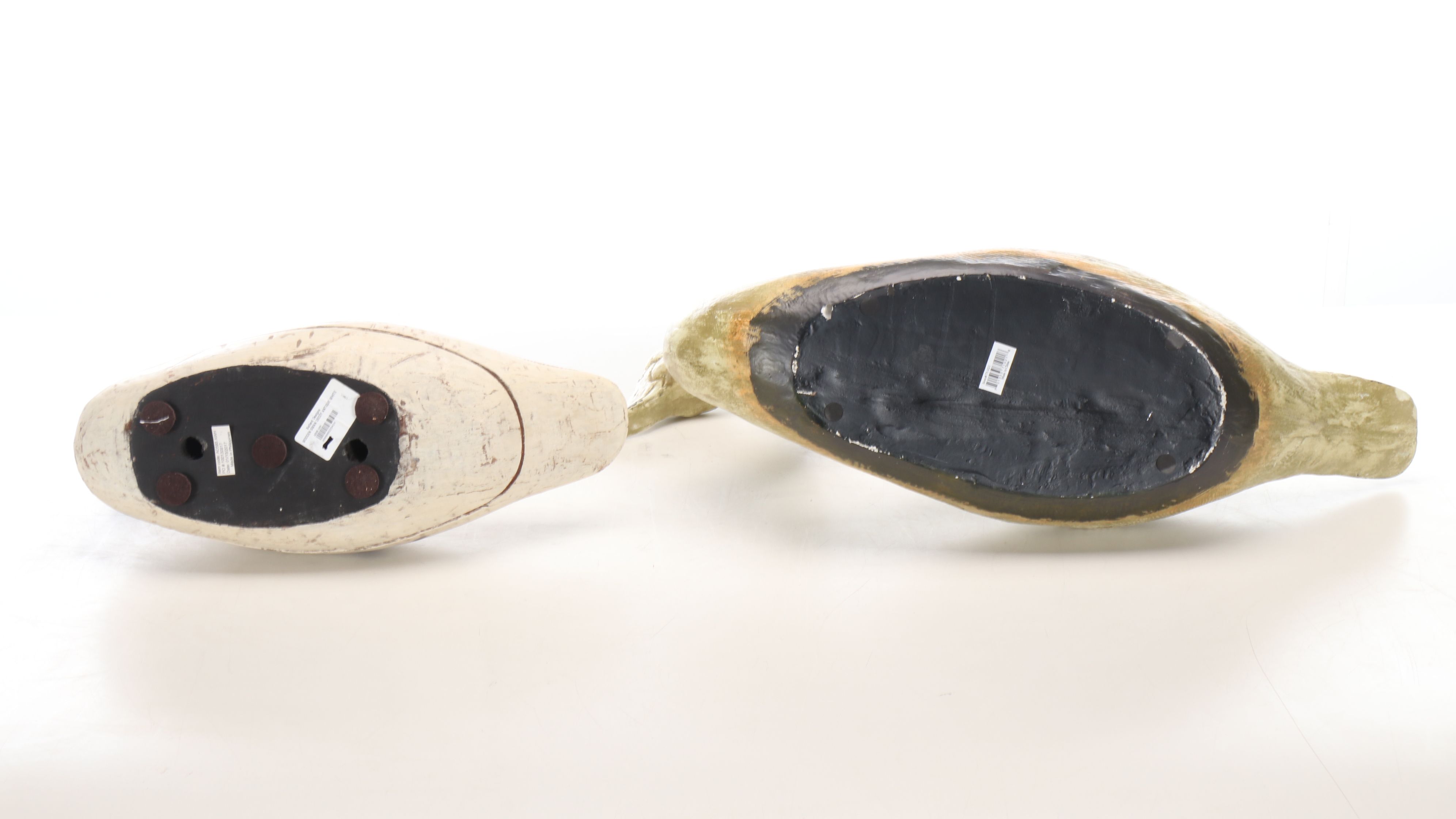 Primitive Wooden Goose and Duck Decorative Decoys