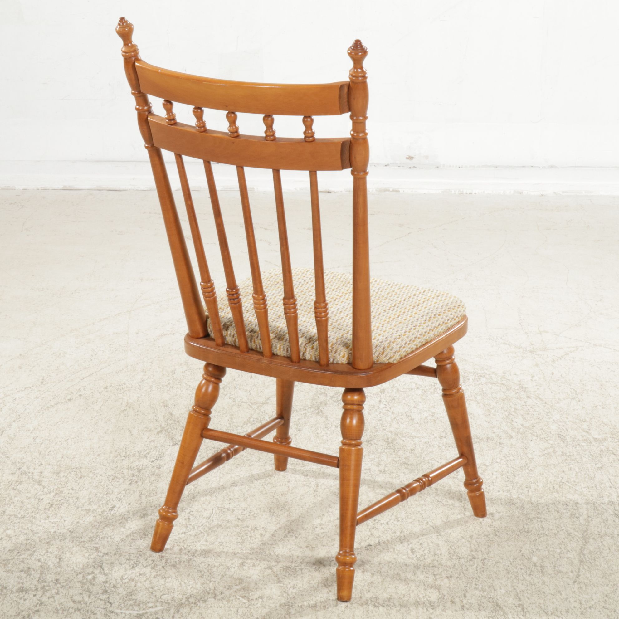 Tell City Maple Dining Table with Six Spindle-Back Chairs