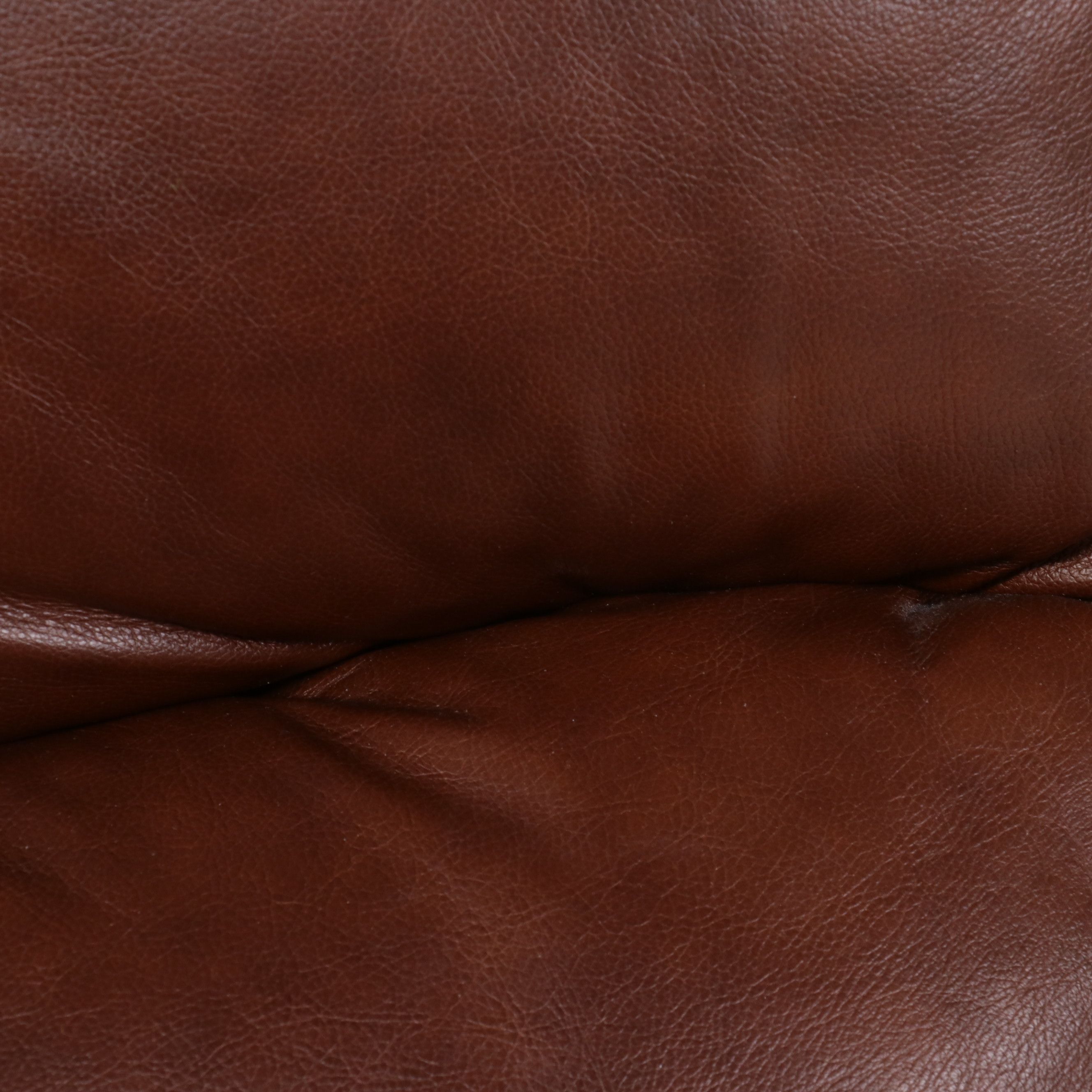 Contemporary Overstuffed Leather Rocker Recliner, 21st Century