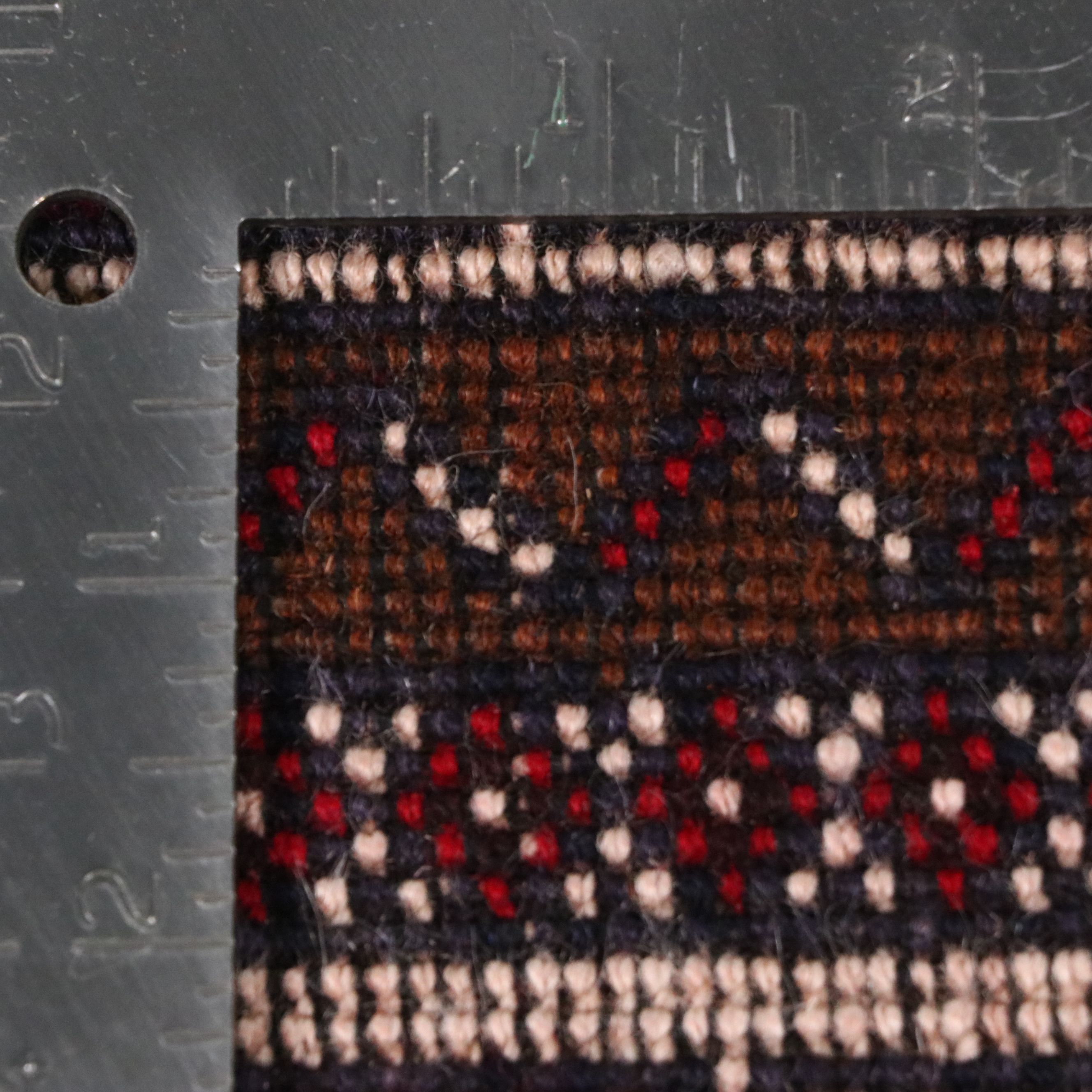 2'9 x 5'1 Hand-Knotted Afghan Baluch Accent Rug