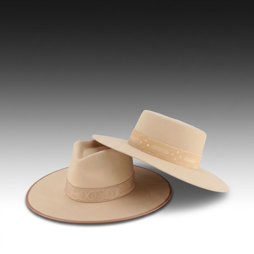Lack of Color Rancher and Boater Hats in Australian Wool Felt
