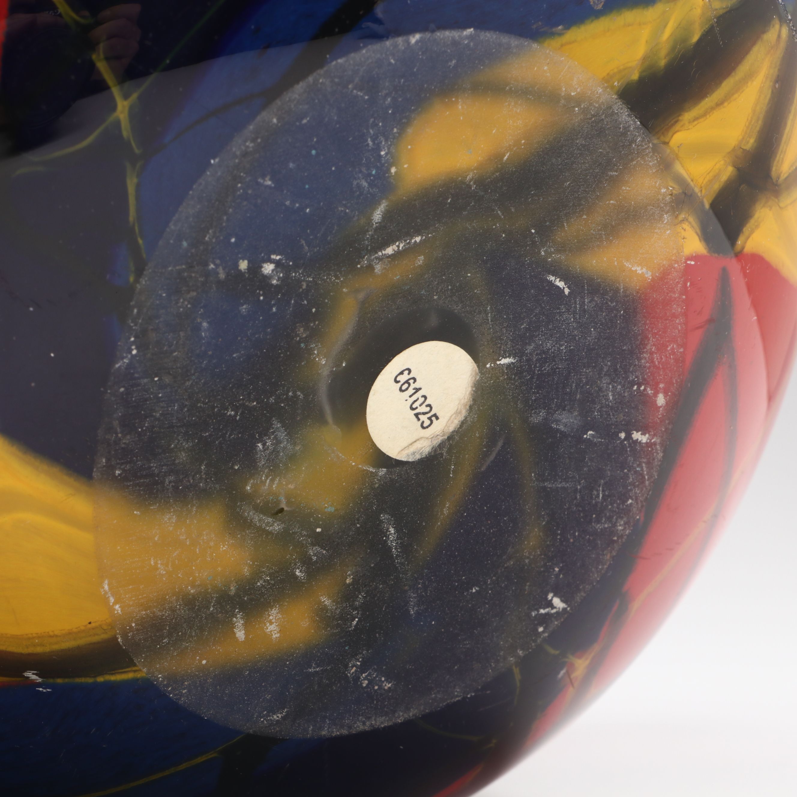 Loan Nemtoi (Romanian, b. 1964) Signed Art Glass Handkerchief Bowl