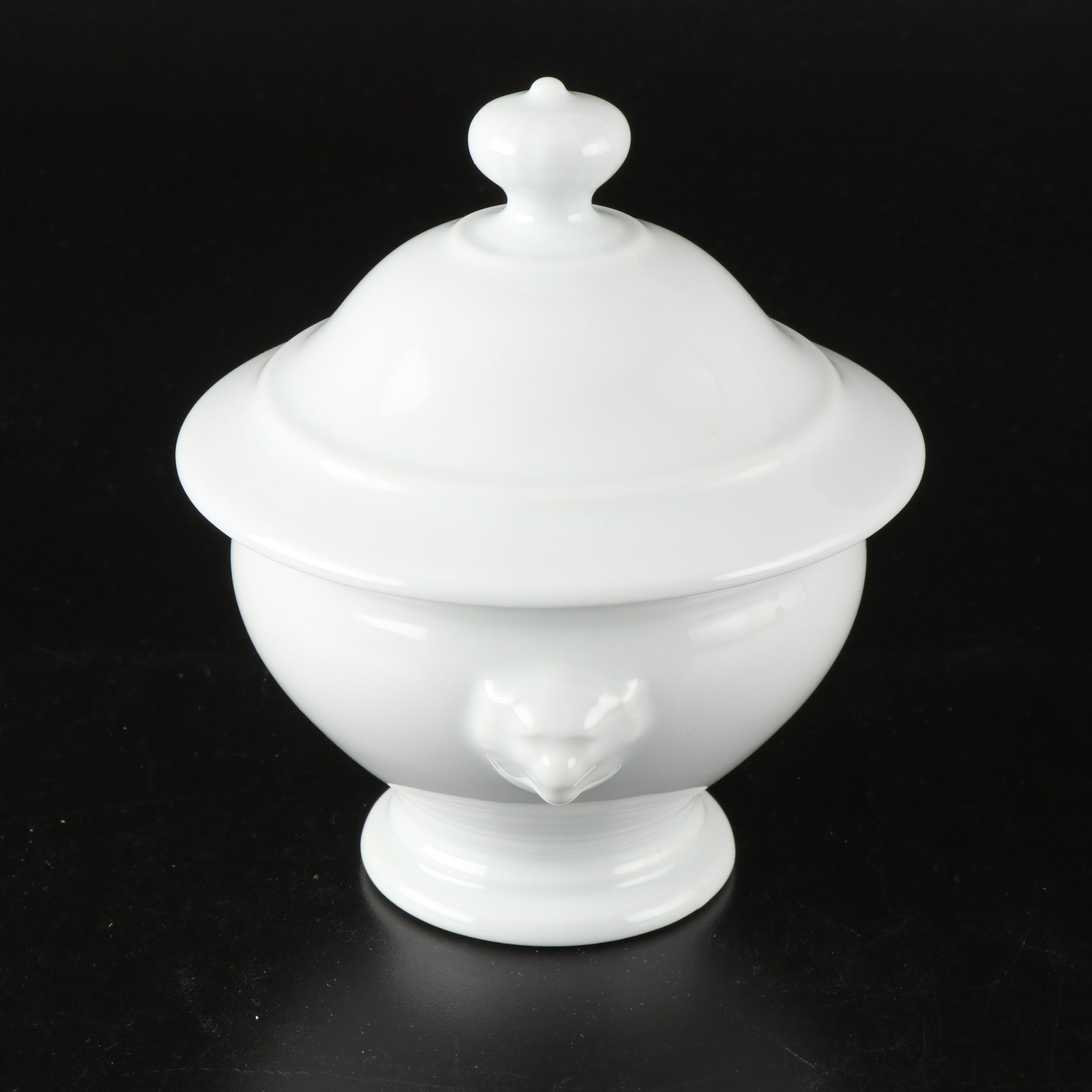 Apilco "Classic Whiteware" Porcelain Tureen with Individual Soup Bowls