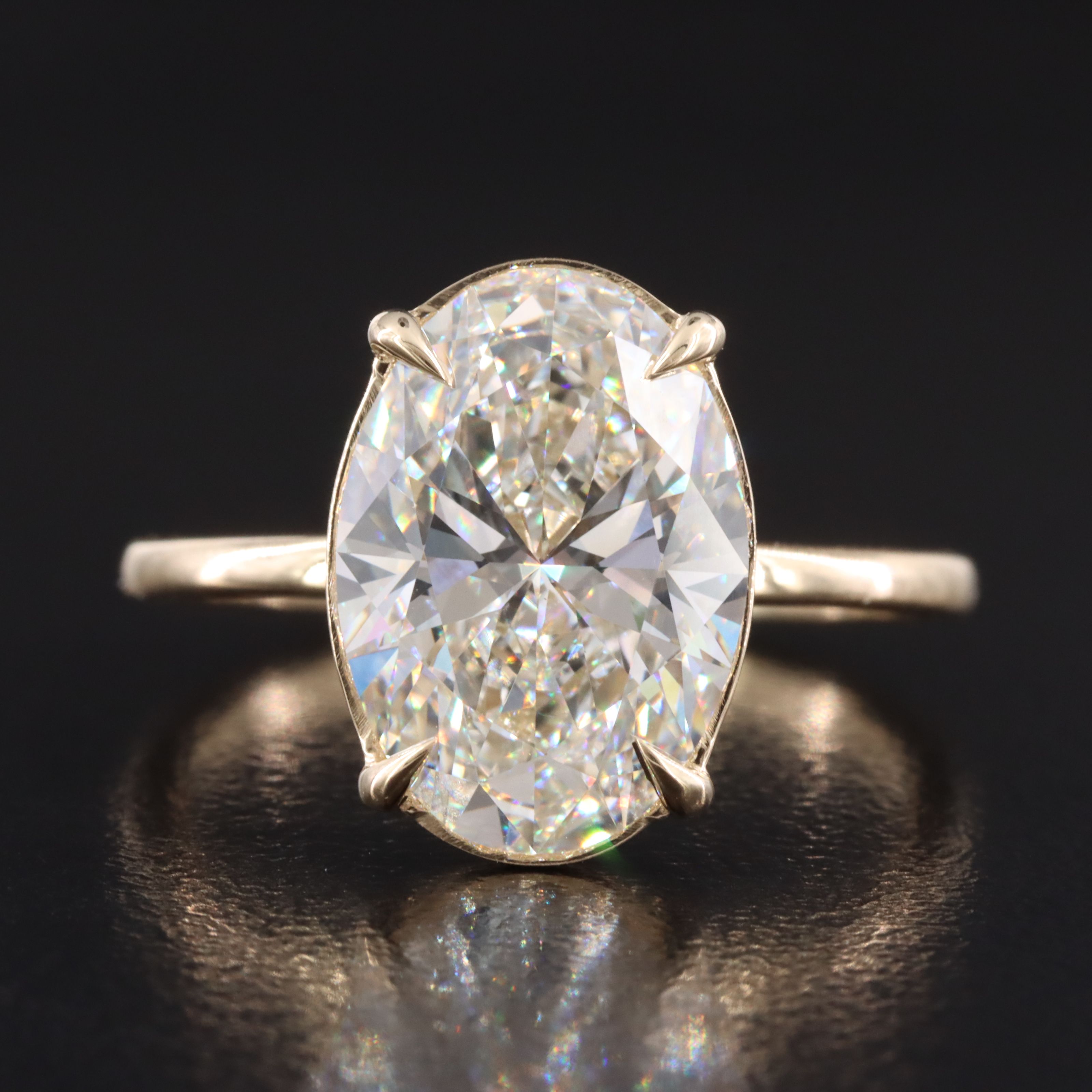 14K 4.02 CT Lab Grown Diamond Ring with IGI Report