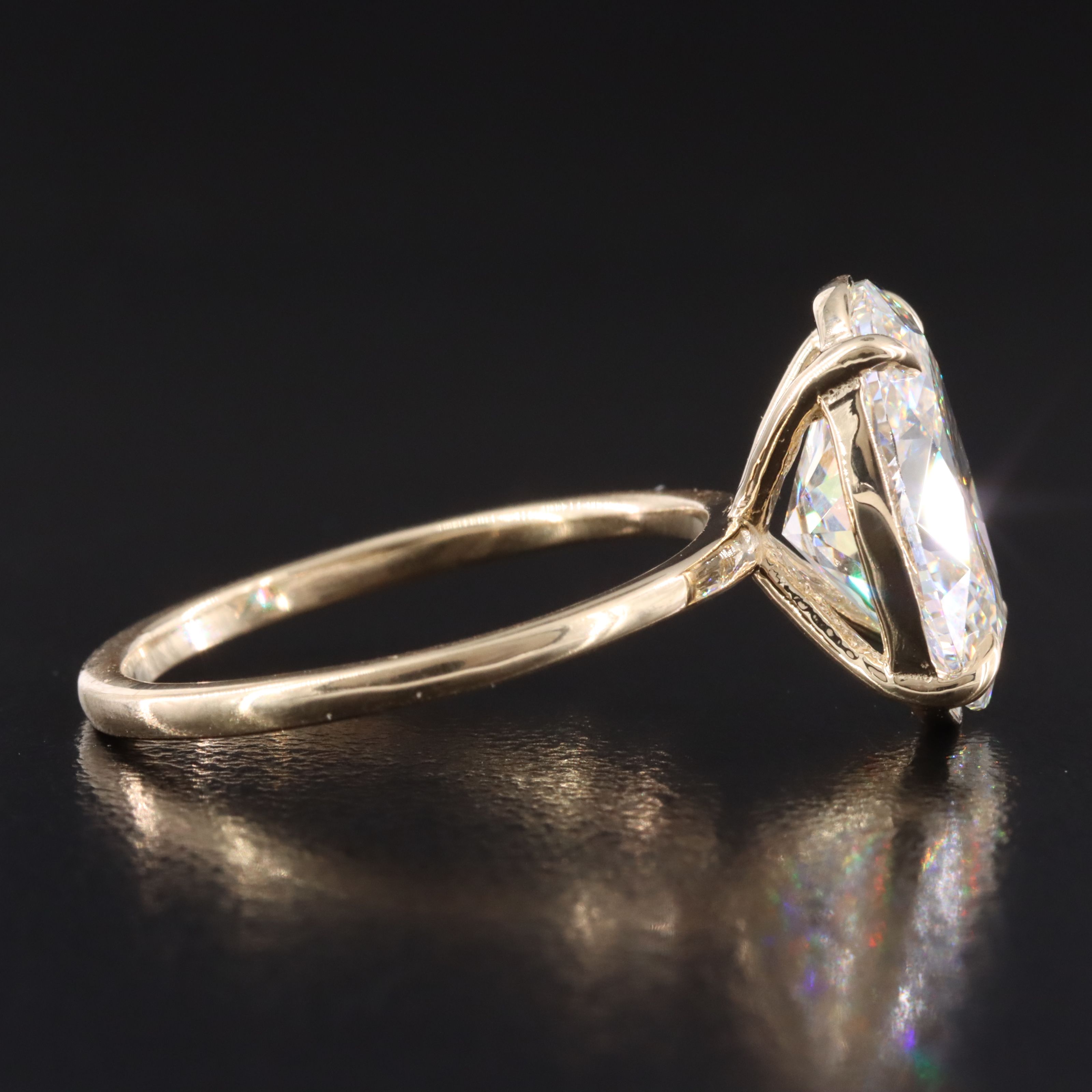 14K 4.02 CT Lab Grown Diamond Ring with IGI Report