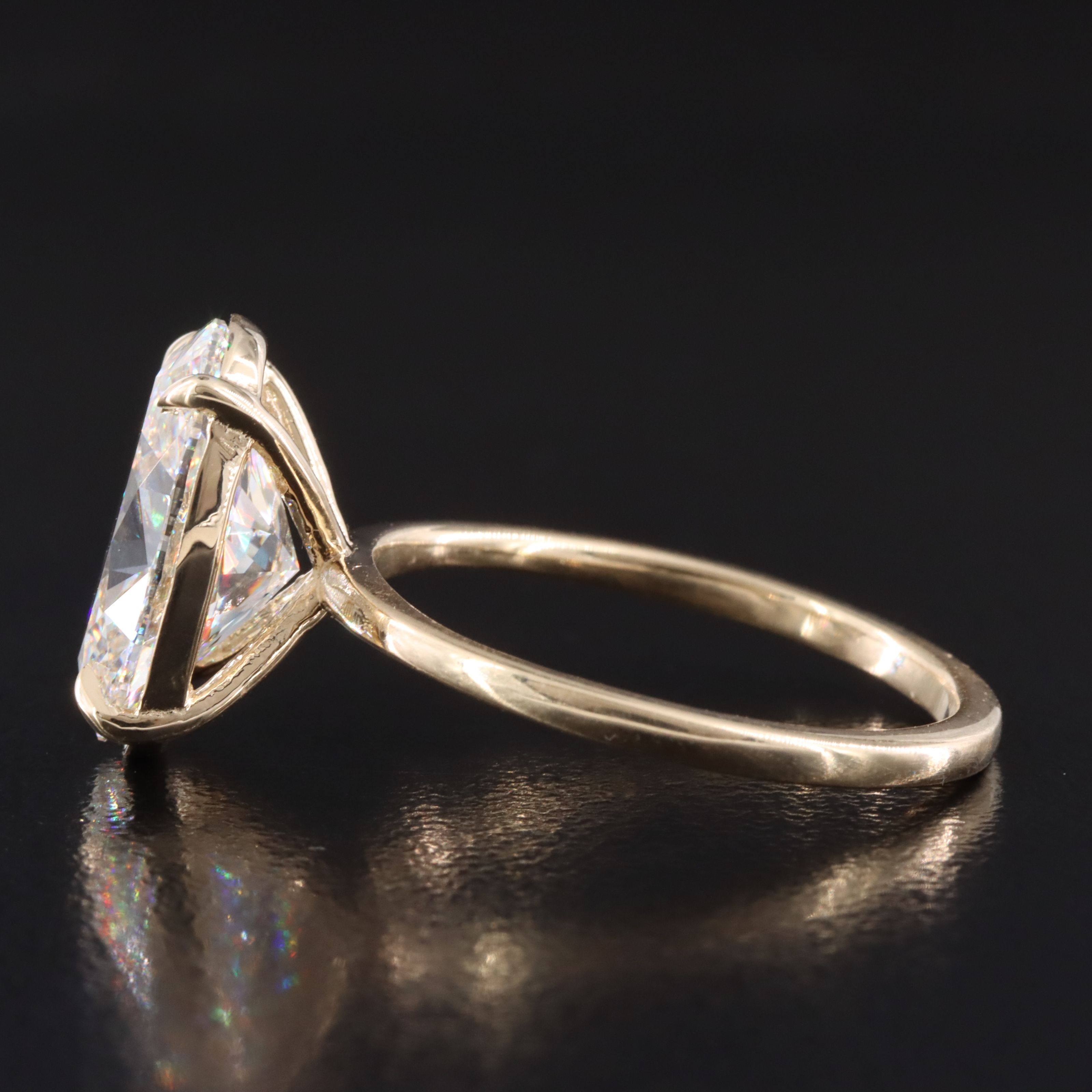 14K 4.02 CT Lab Grown Diamond Ring with IGI Report