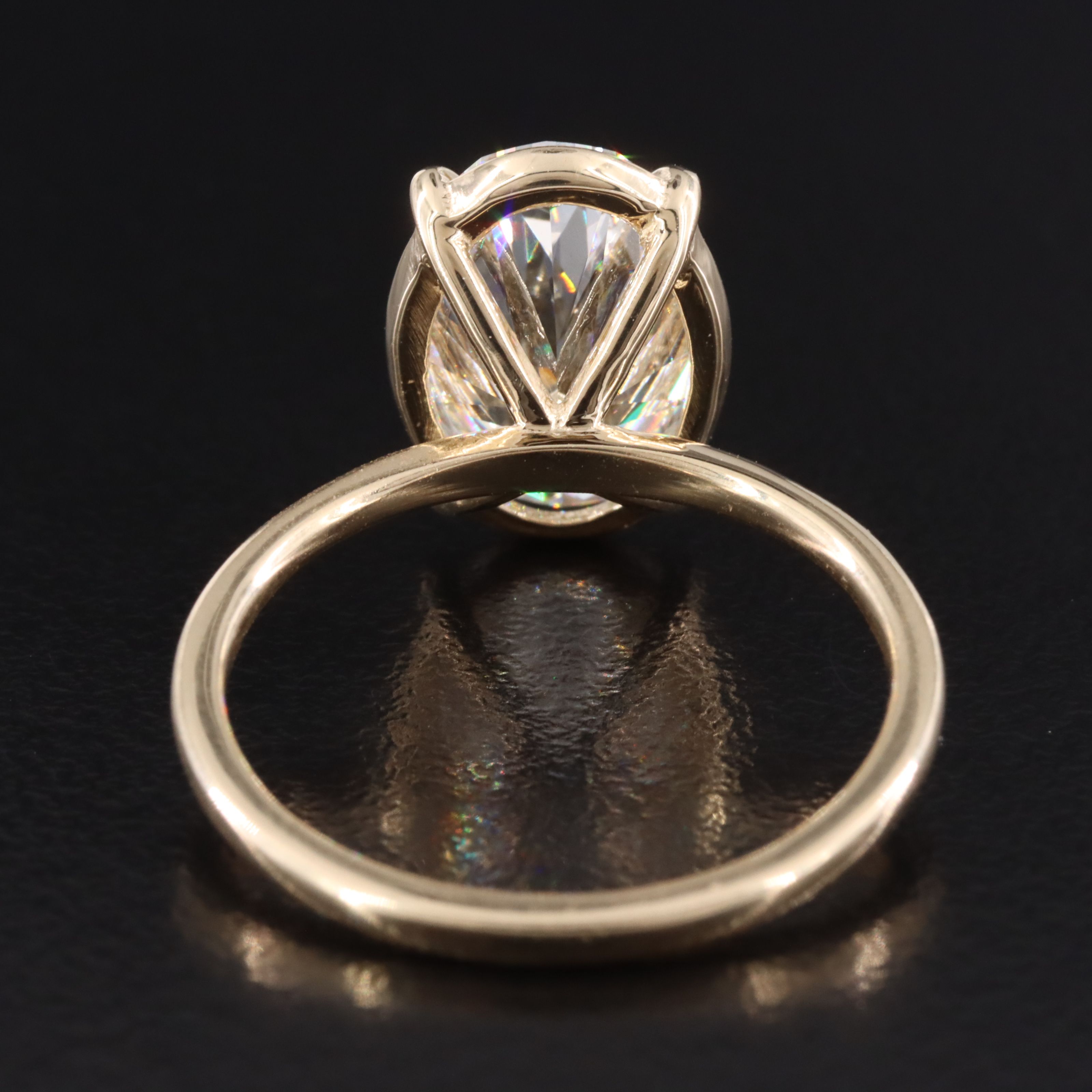 14K 4.02 CT Lab Grown Diamond Ring with IGI Report