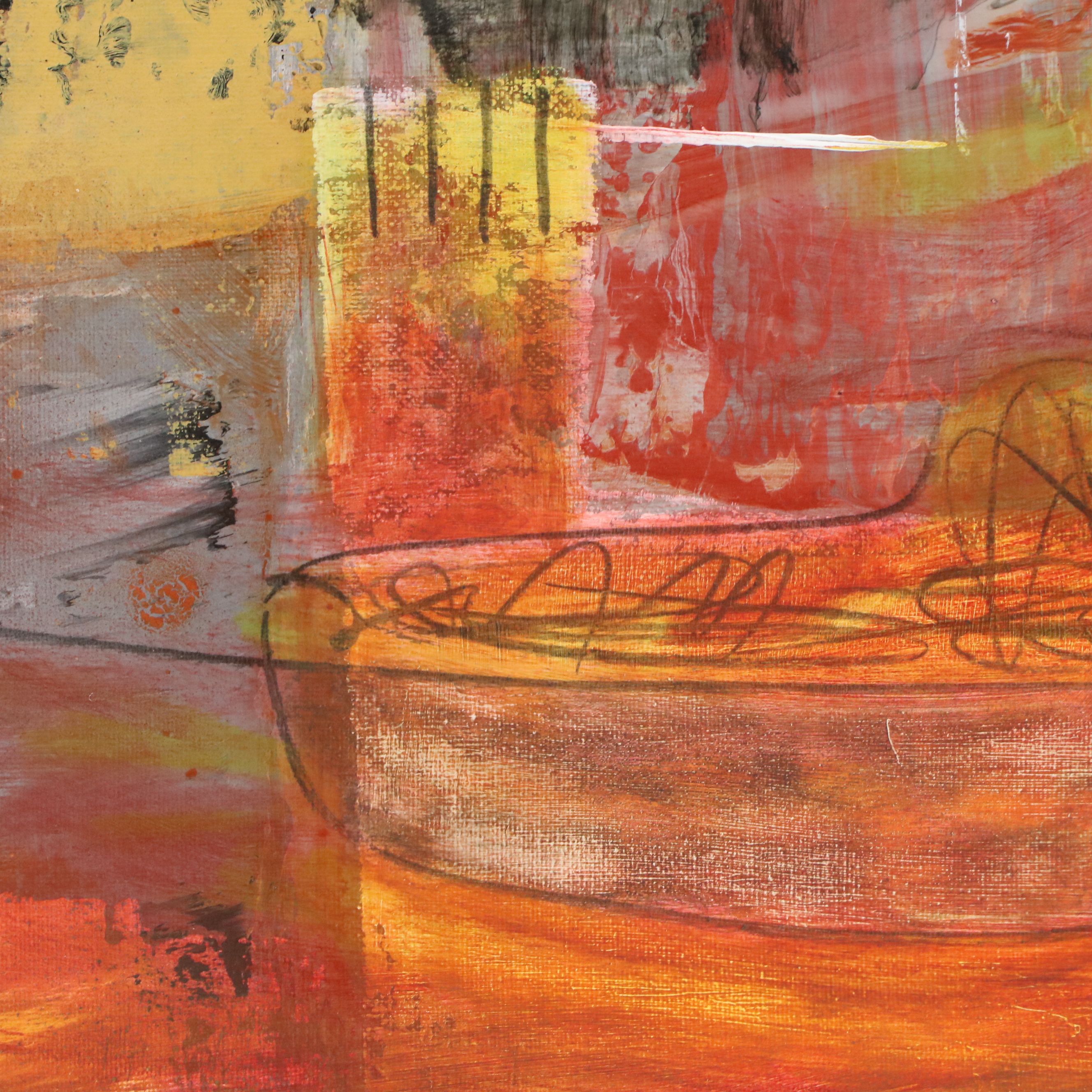 Michel Blázquez Acrylic Painting "Untitled," 2026