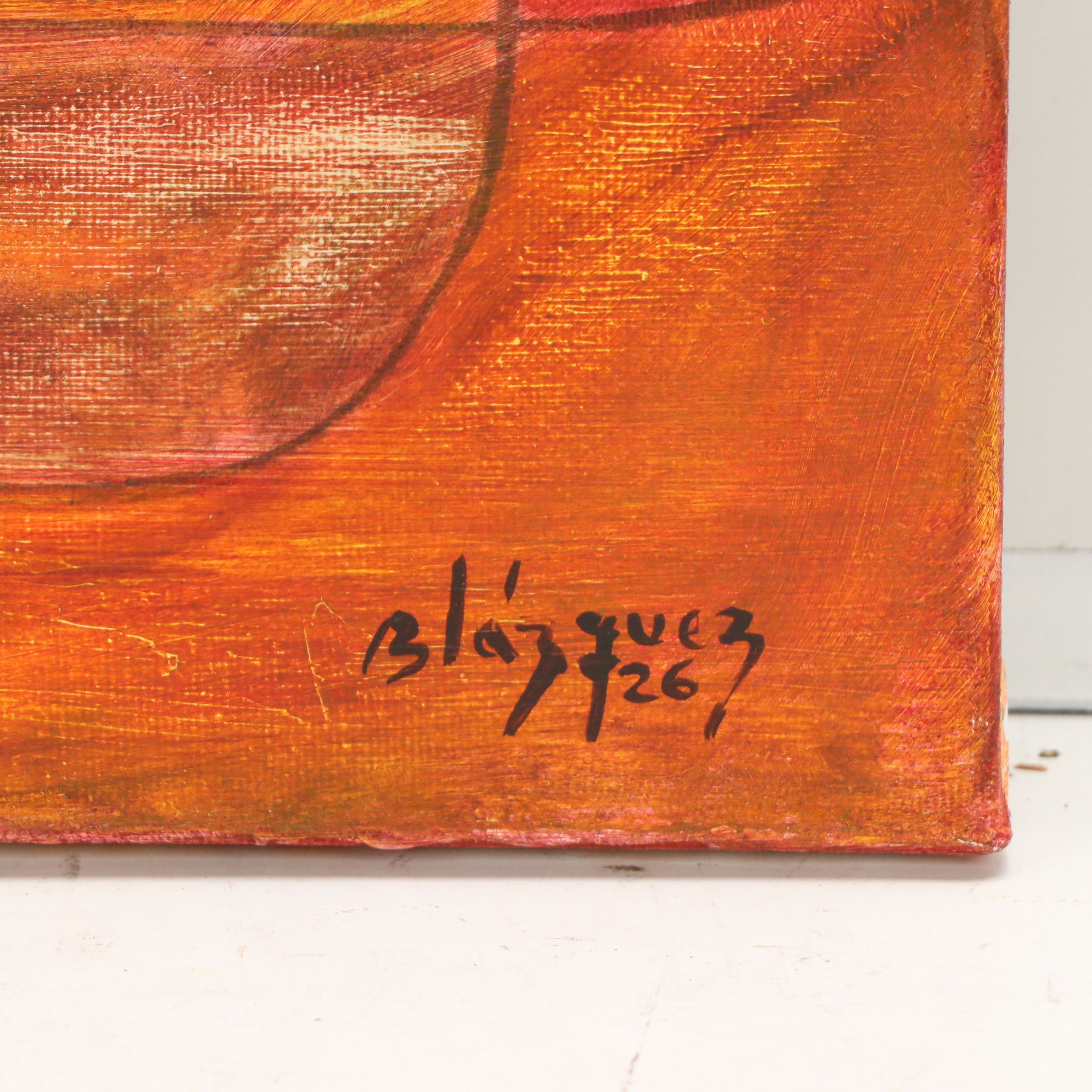 Michel Blázquez Acrylic Painting "Untitled," 2026