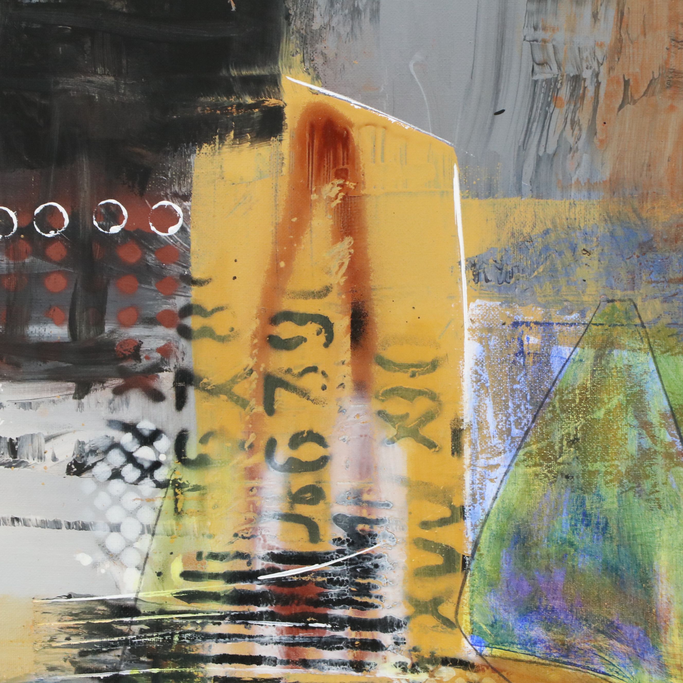 Michel Blázquez Acrylic Painting "Untitled," 2026