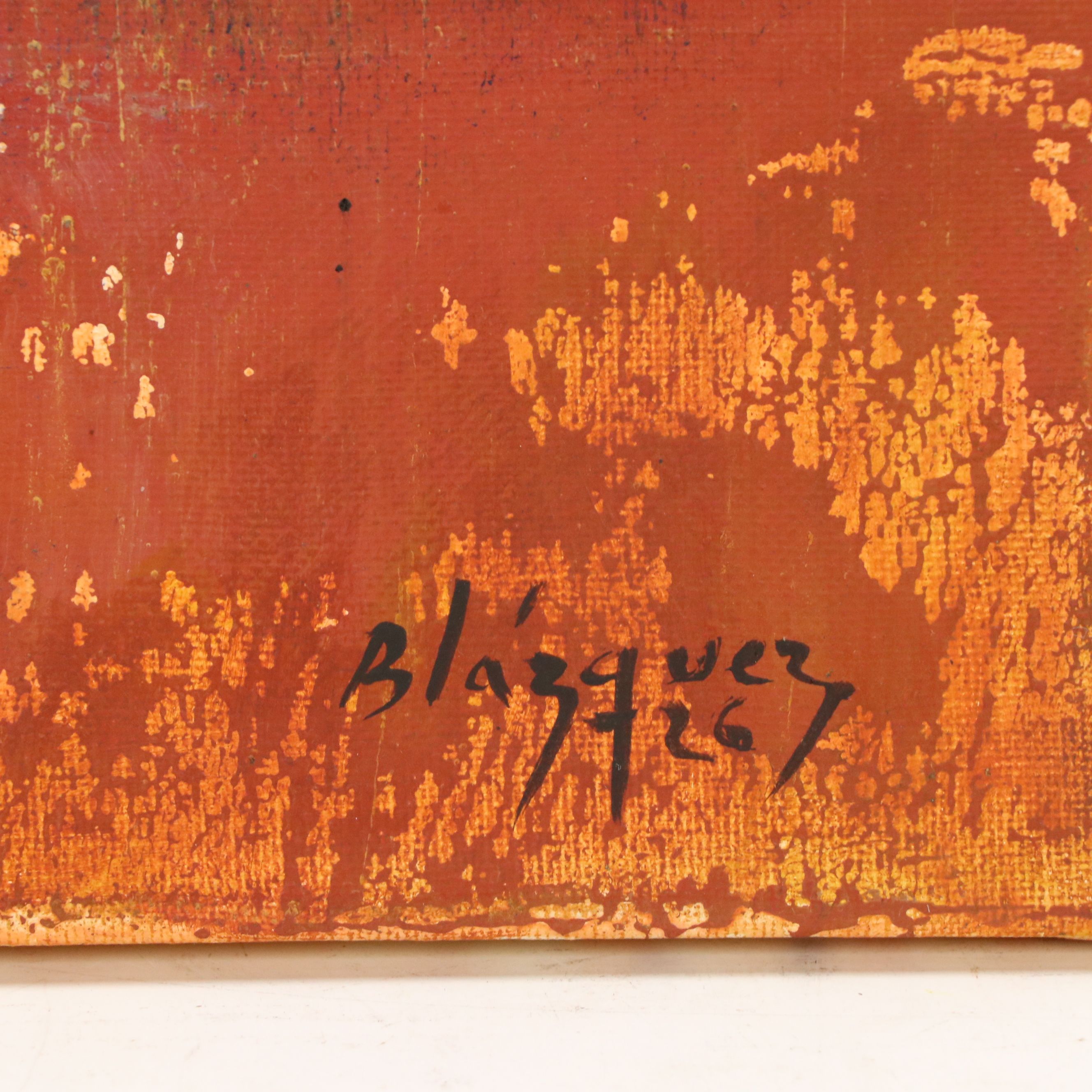 Michel Blázquez Acrylic Painting "Untitled," 2026