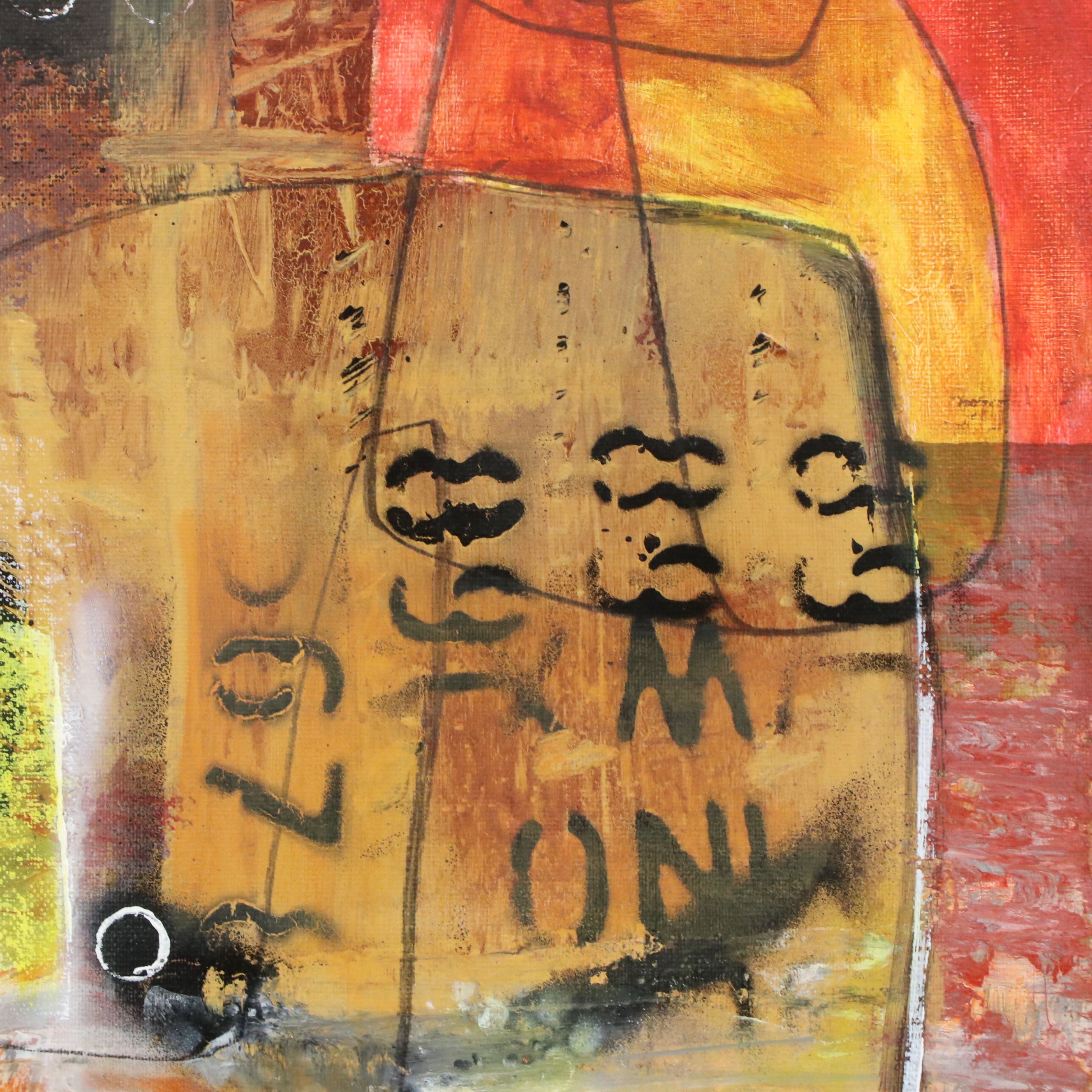 Michel Blázquez Acrylic Painting "Untitled," 2026