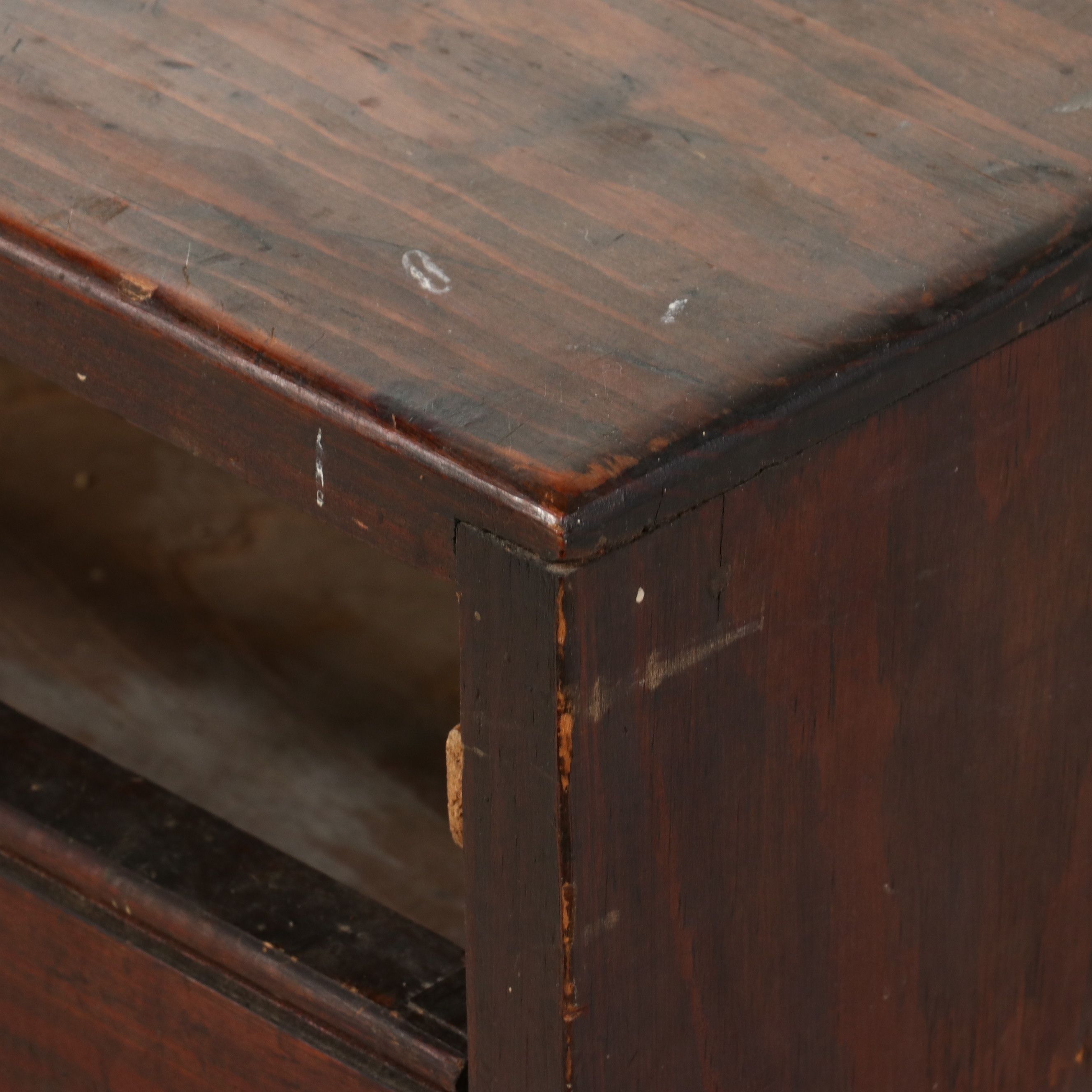 Industrial Multi-Drawer Wooden Workshop Cabinet, Early 20th Century