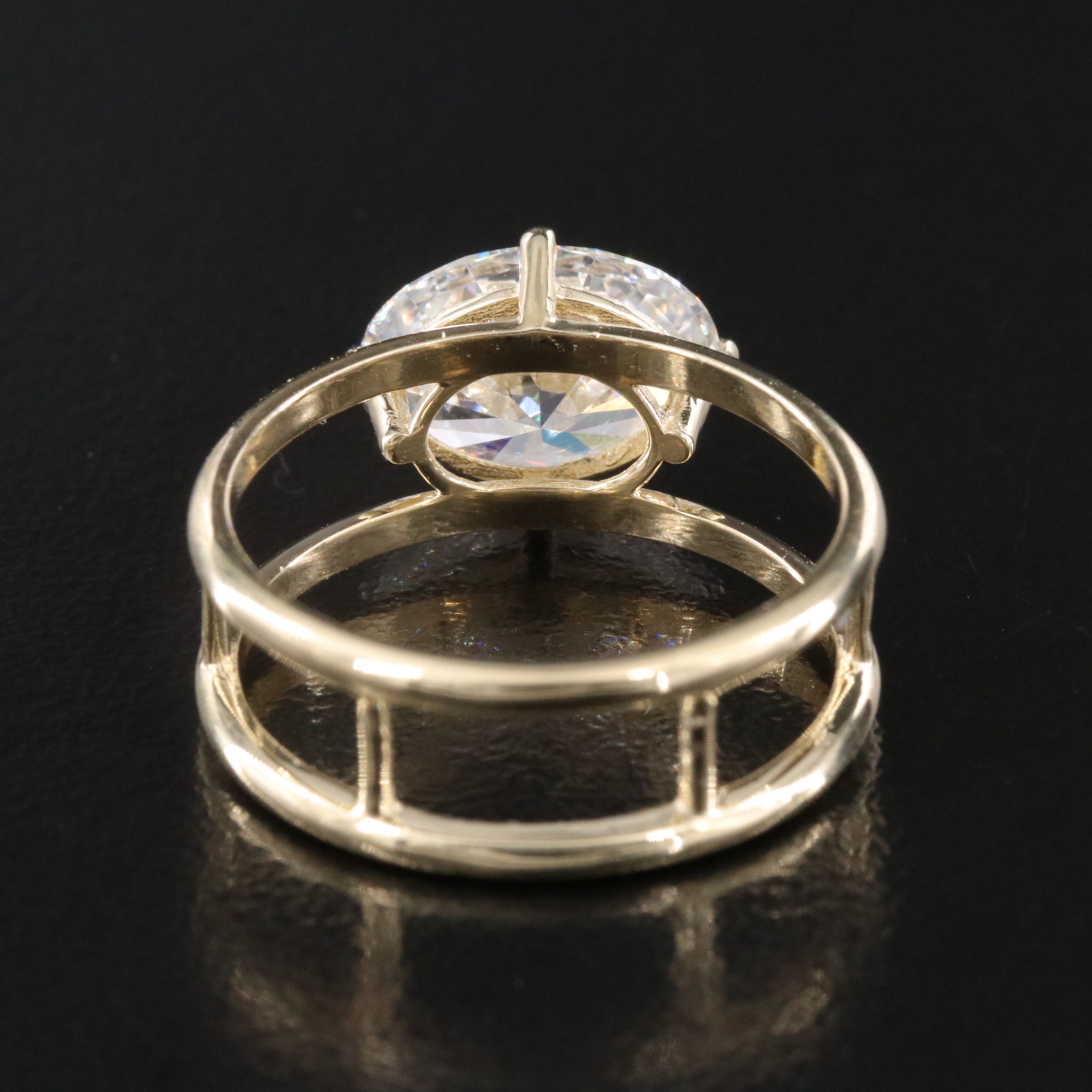 14K 3.04 CT Lab Grown Diamond Ring with IGI Report