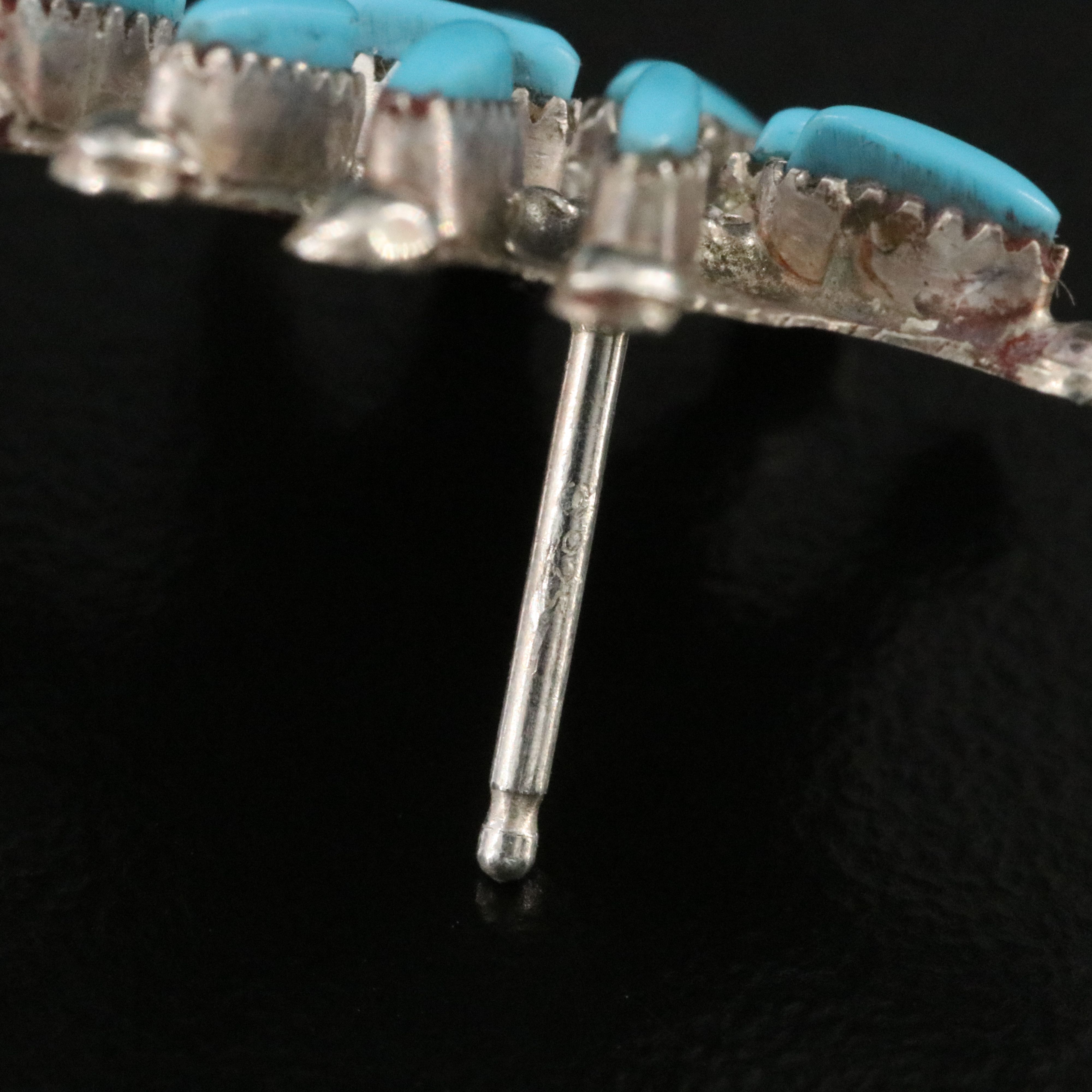 Southwestern Sterling Turquoise Earrings