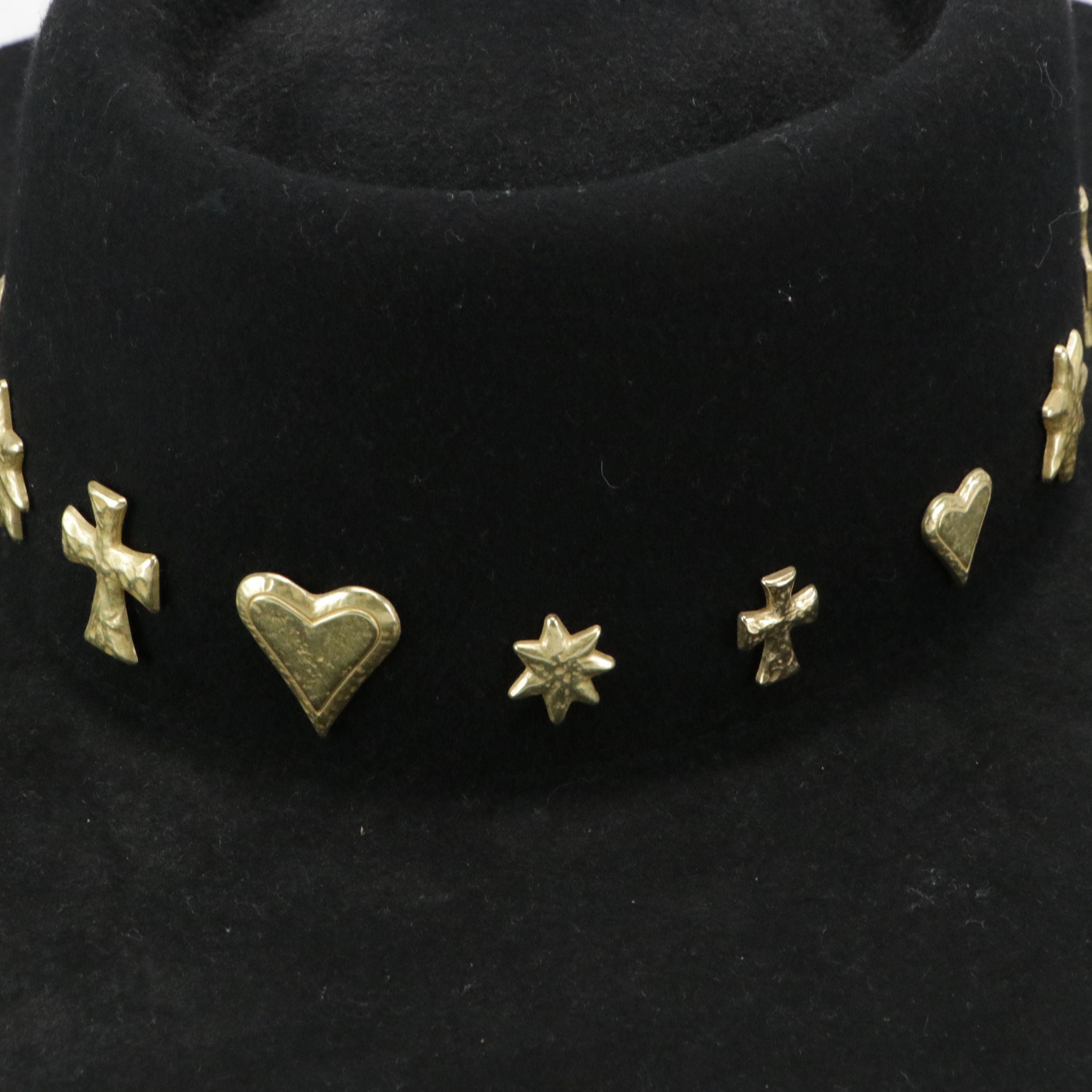 Lack of Color Black Felted Australian Wool Wide Brim Hats