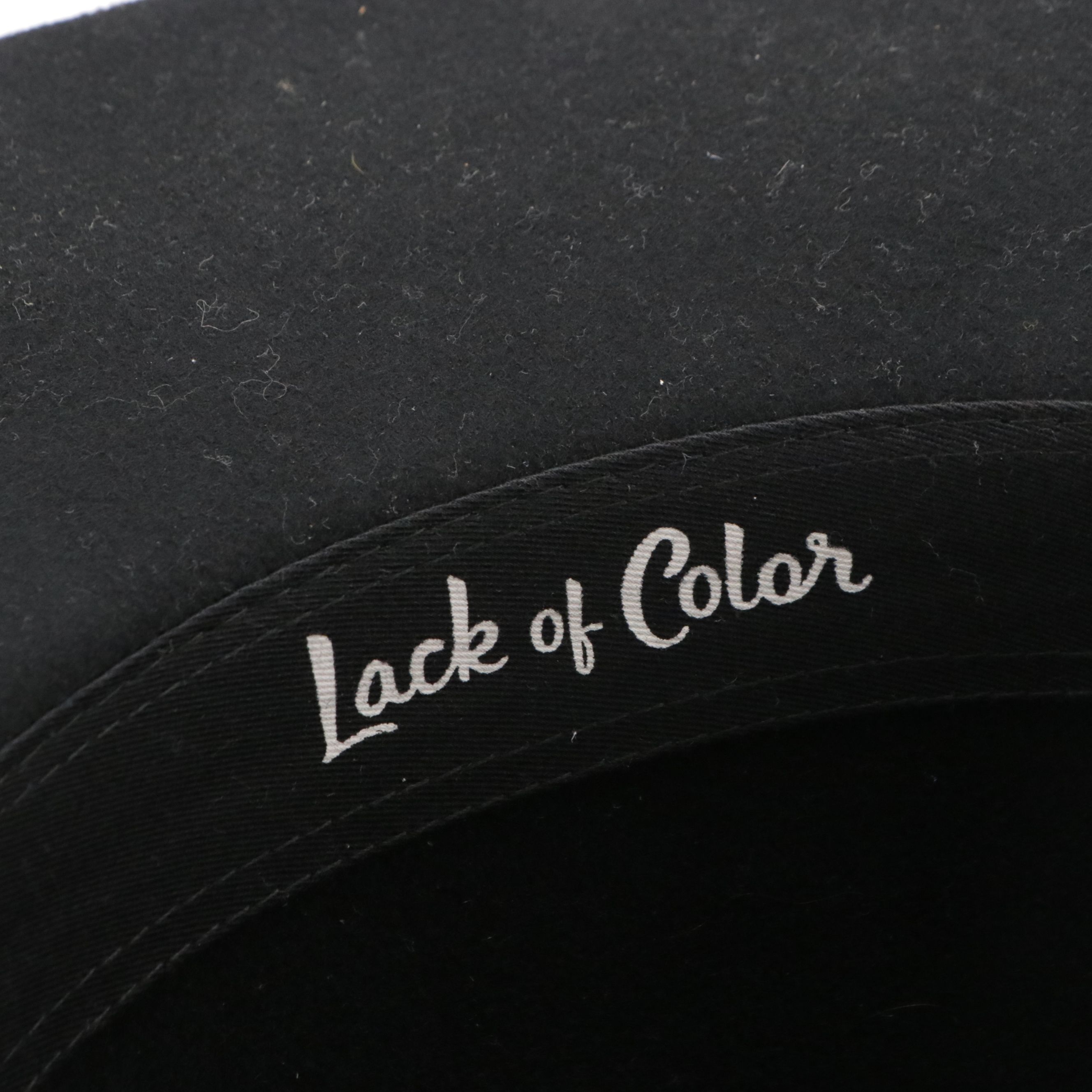 Lack of Color Black Felted Australian Wool Wide Brim Hats