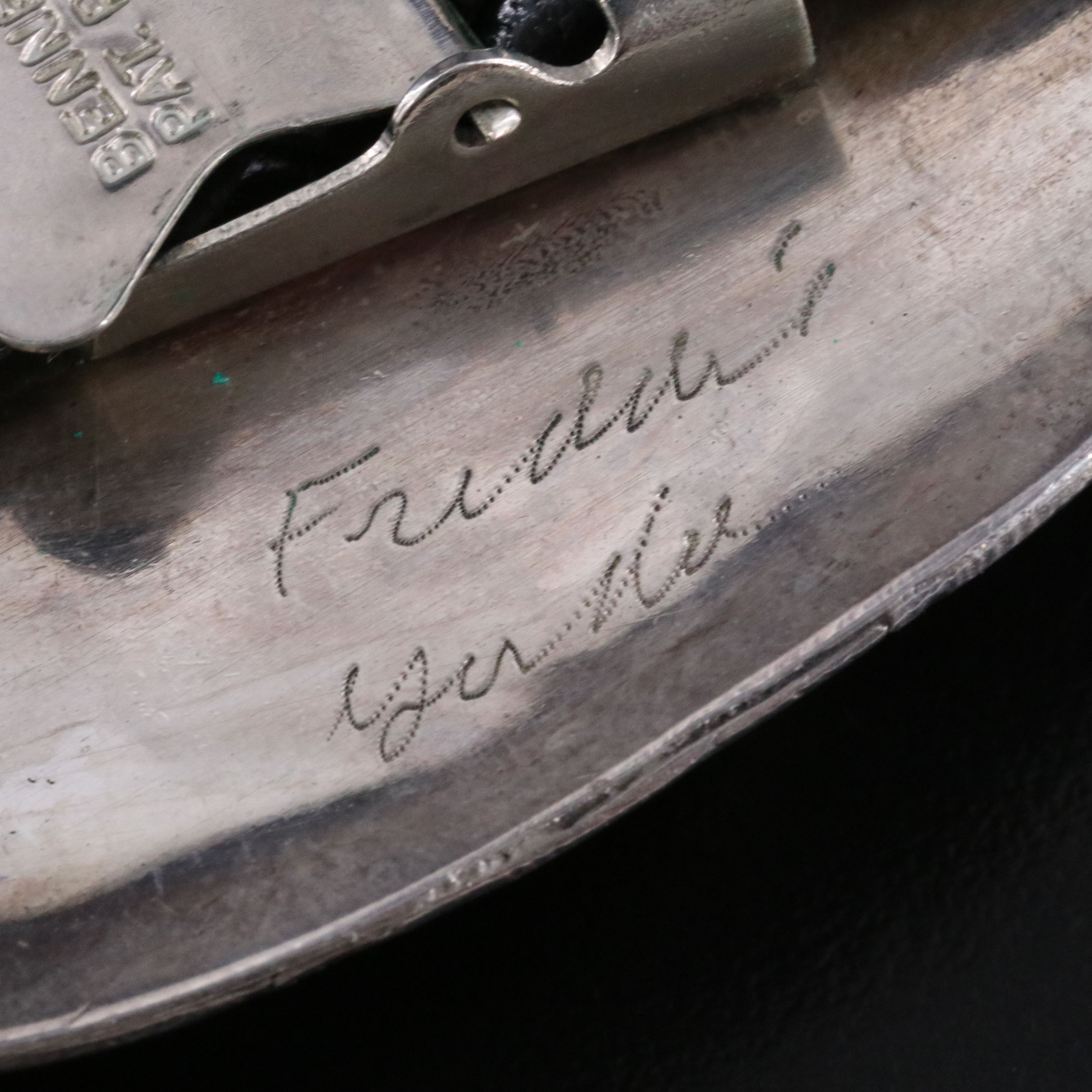 Southwestern Signed Sterling Turquoise Bolo Tie