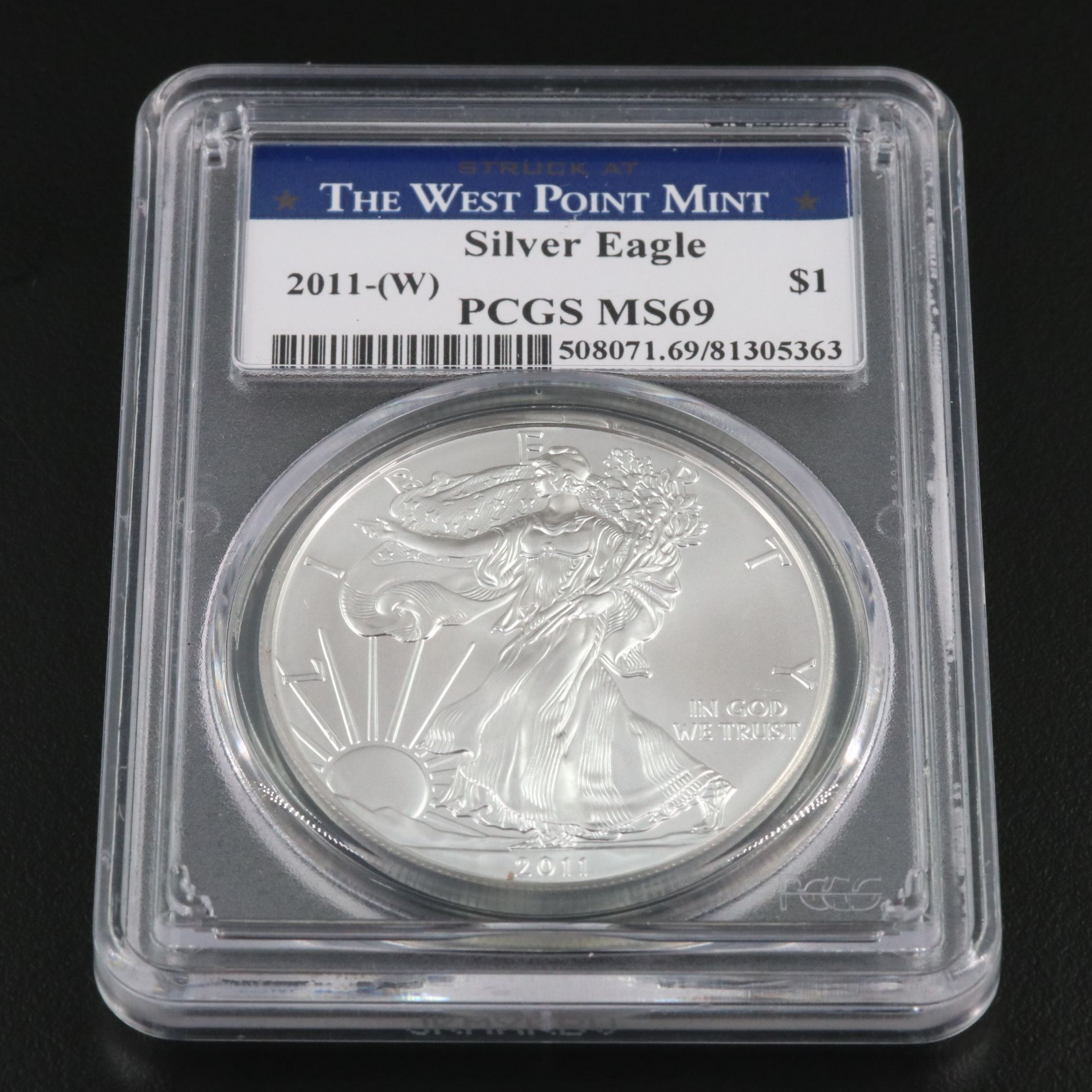 PCGS Graded MS69 2011-W $1 American Silver Eagle