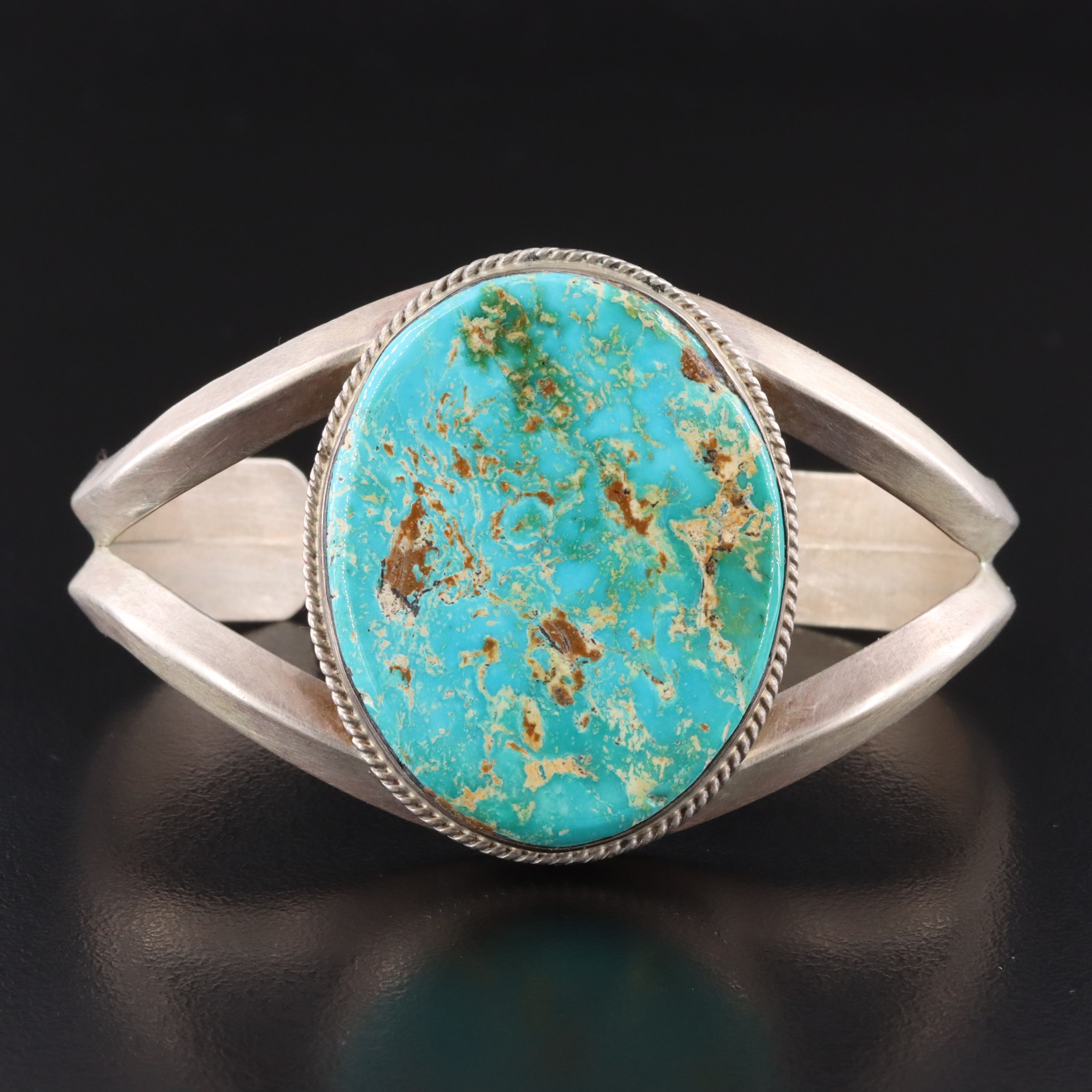 Southwestern Sterling Turquoise Cuff
