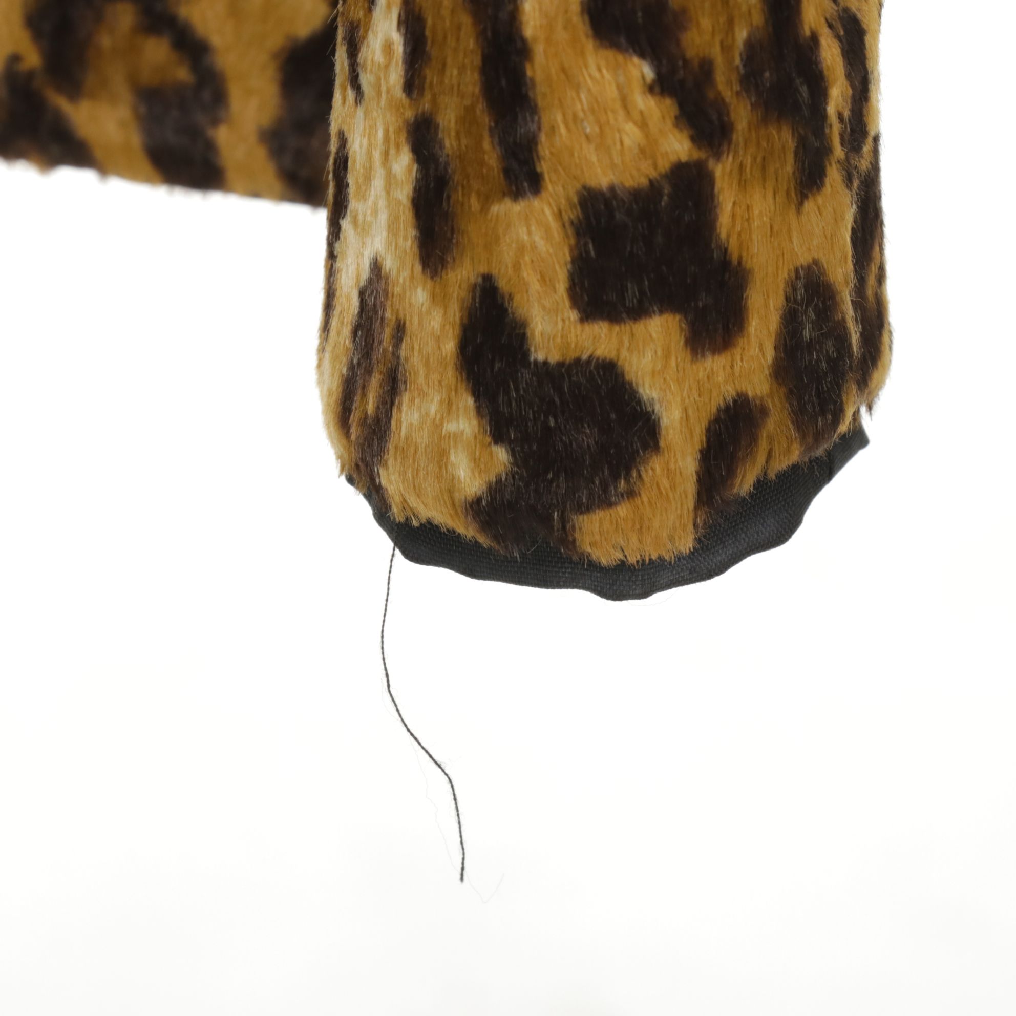 Stephanie Queller Leopard Print Faux Fur Pencil Skirt