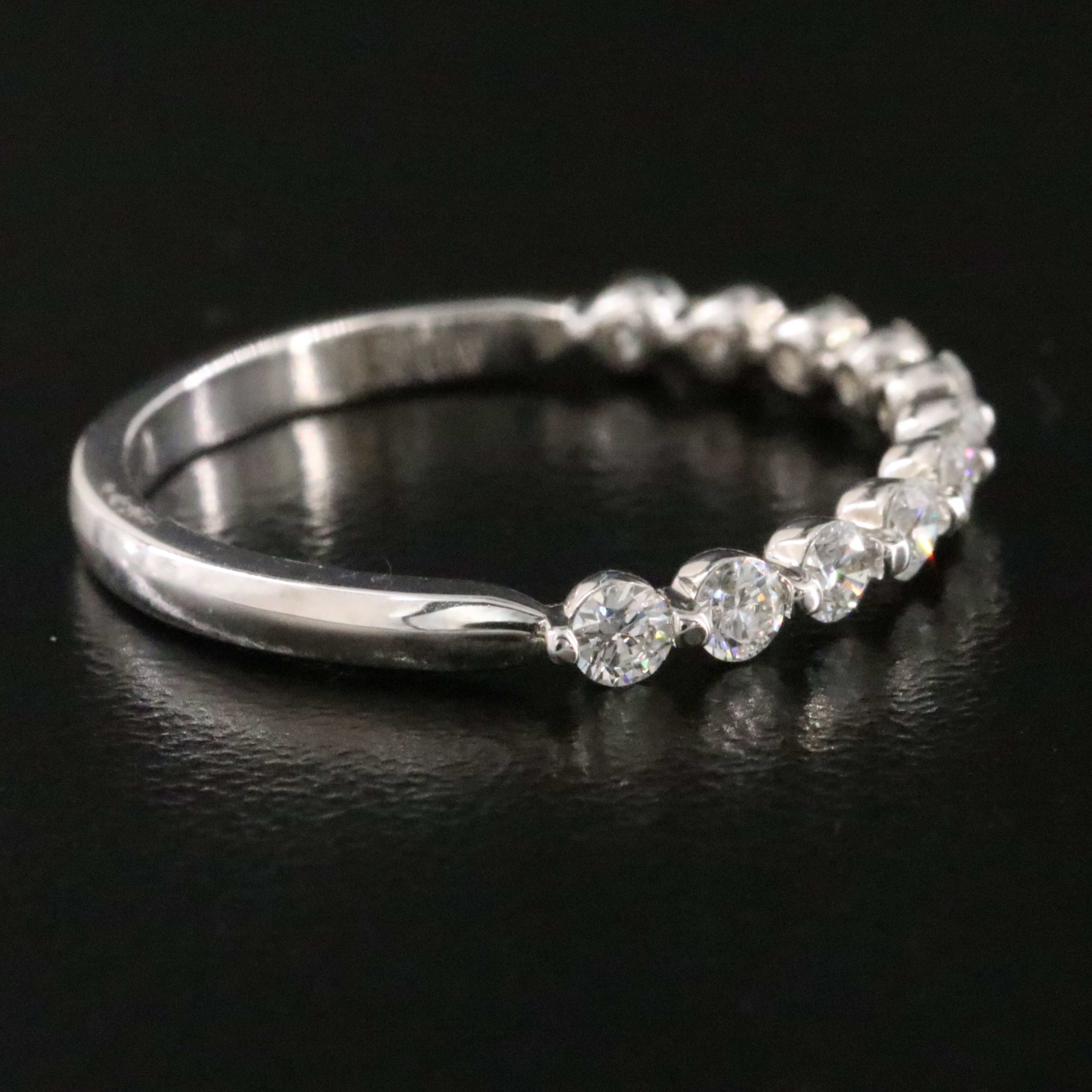 14K 0.50 CTW Diamond Stacking Band