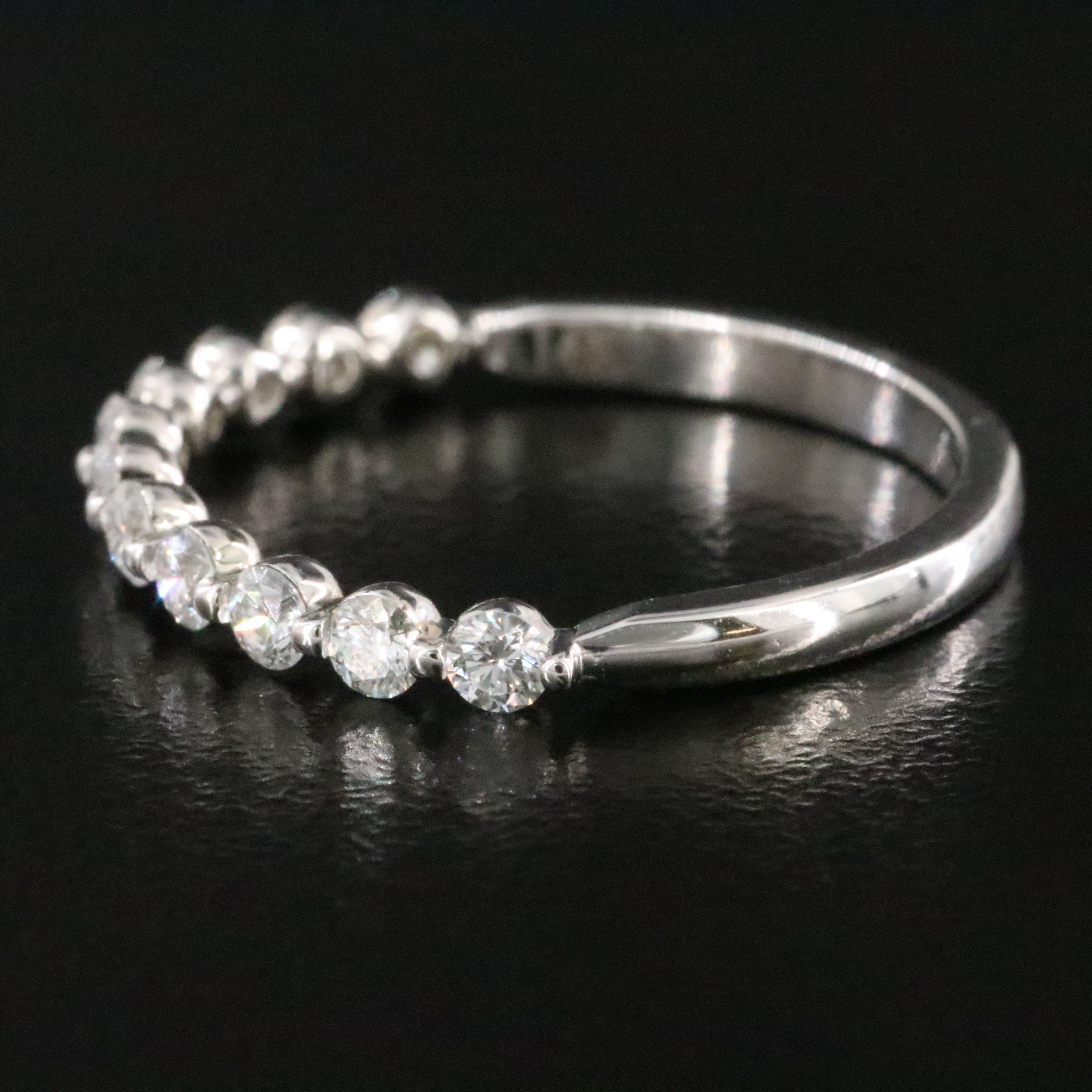 14K 0.50 CTW Diamond Stacking Band