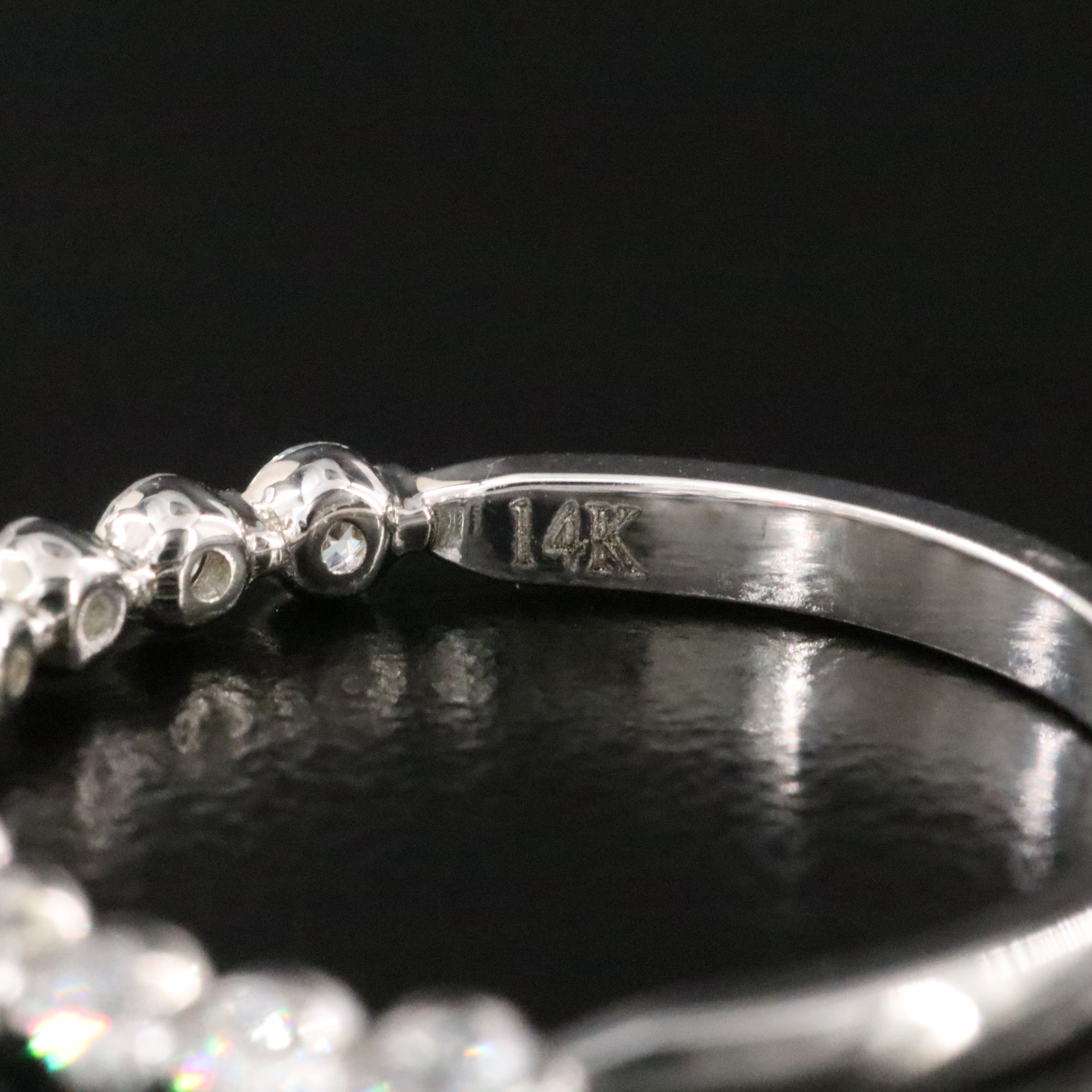 14K 0.50 CTW Diamond Stacking Band