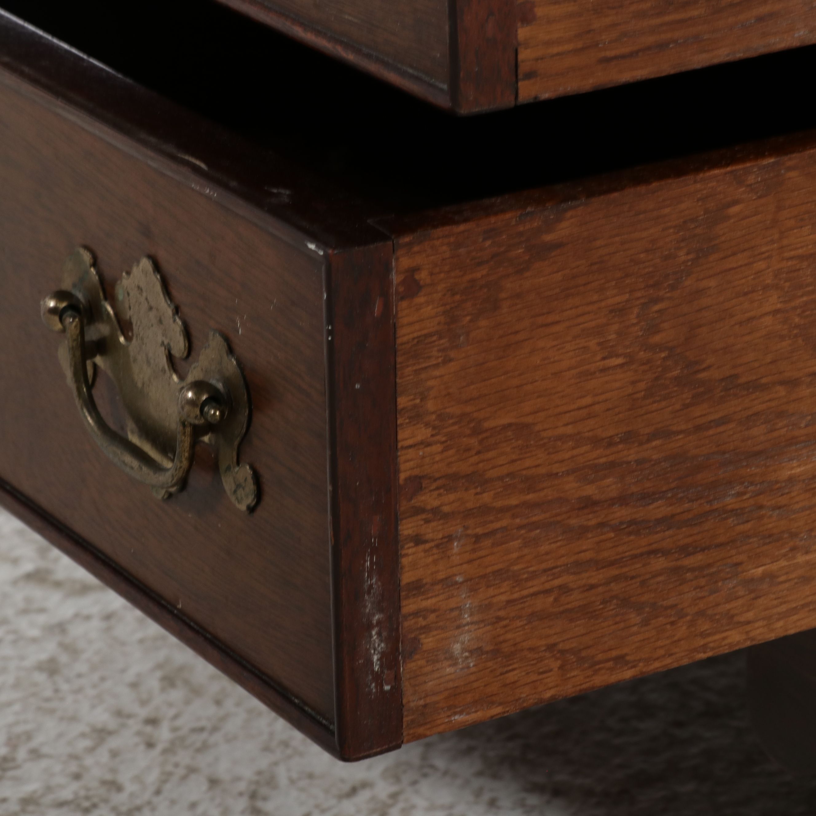 George III Style Mahogany Miniature Slant-Front Desk, Early to Mid-20th Century