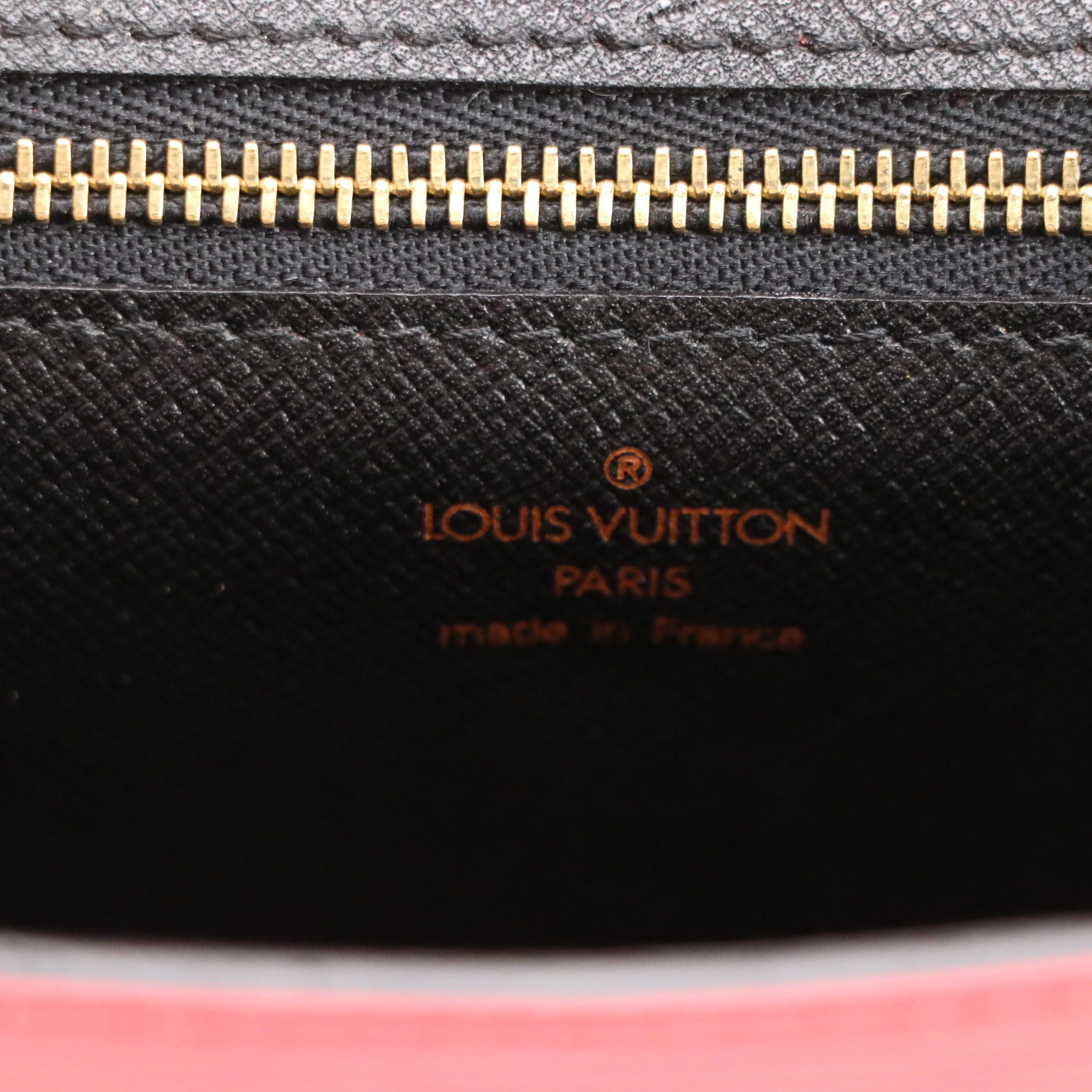 Louis Vuitton Montaigne 27 Clutch Purse in Castilian Red Epi Leather