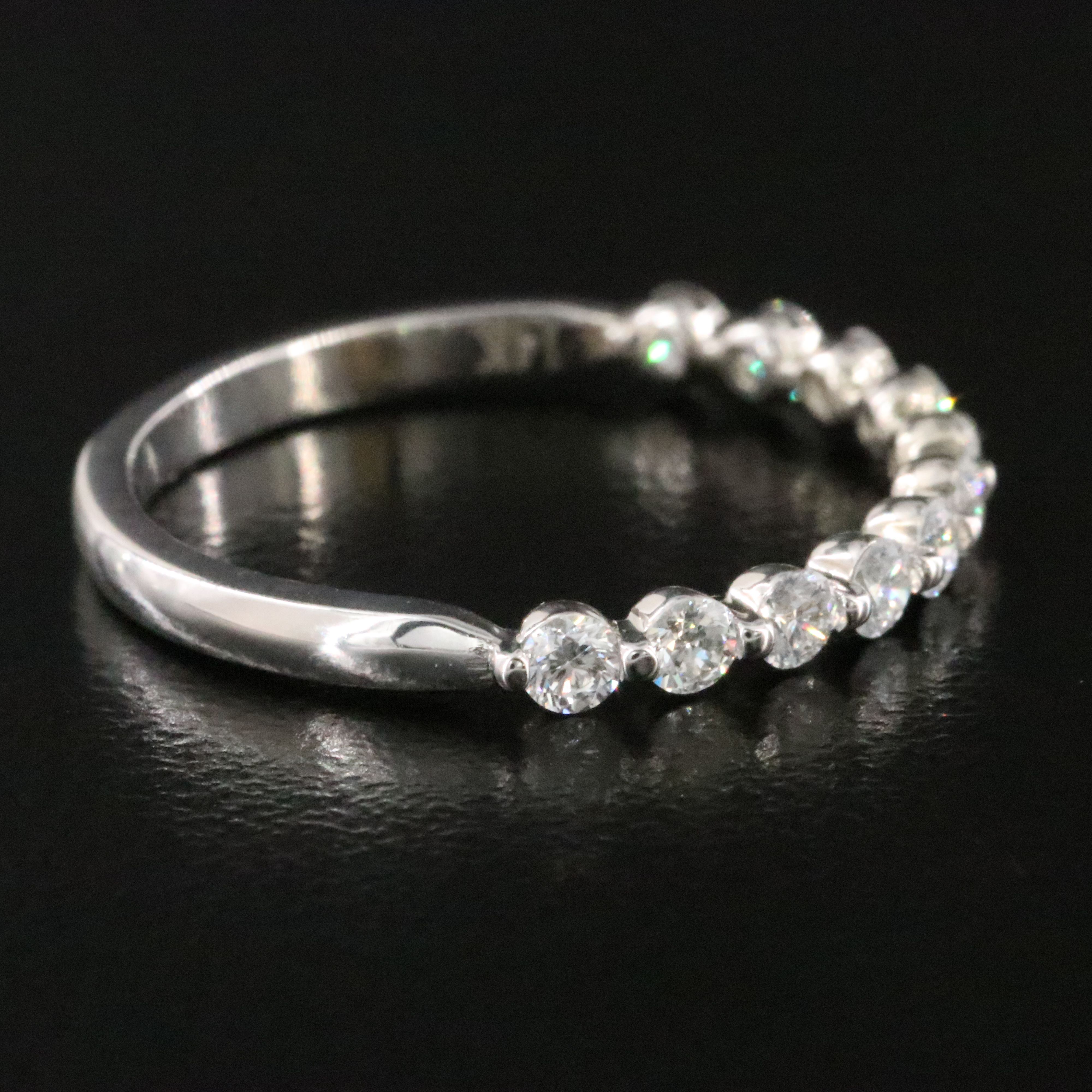 14K 0.50 CTW Diamond Stacking Band