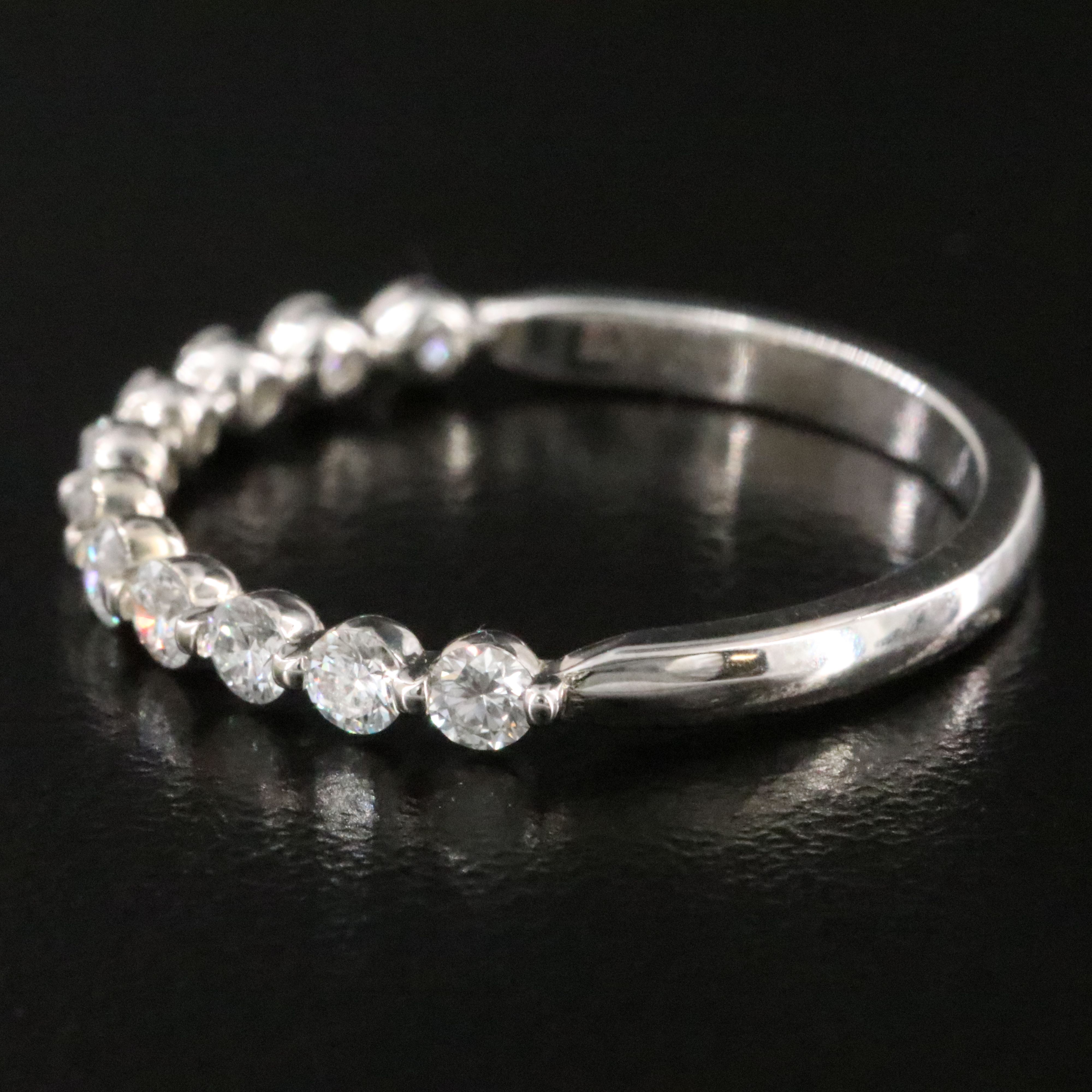 14K 0.50 CTW Diamond Stacking Band