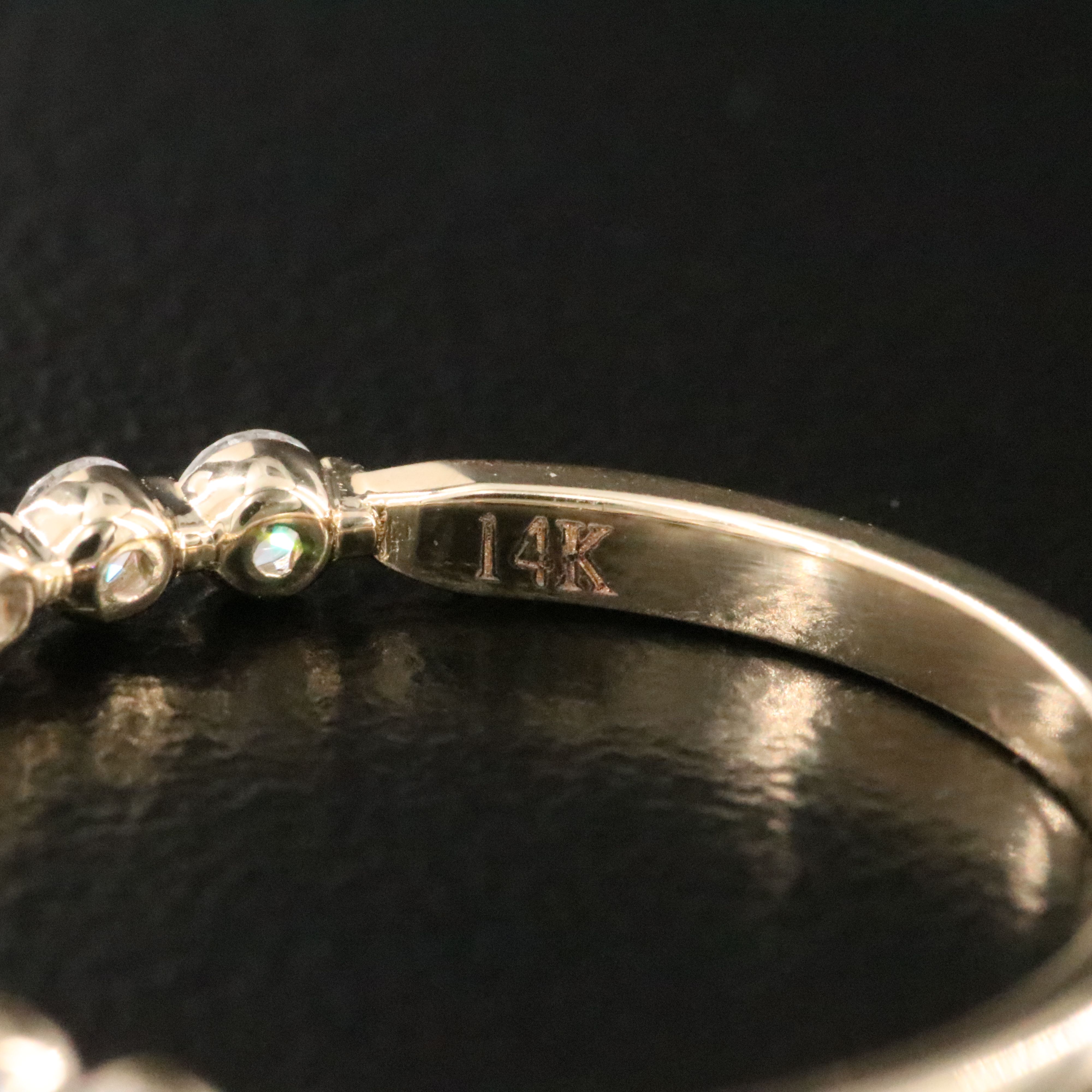 14K 0.50 CTW Diamond Stacking Band