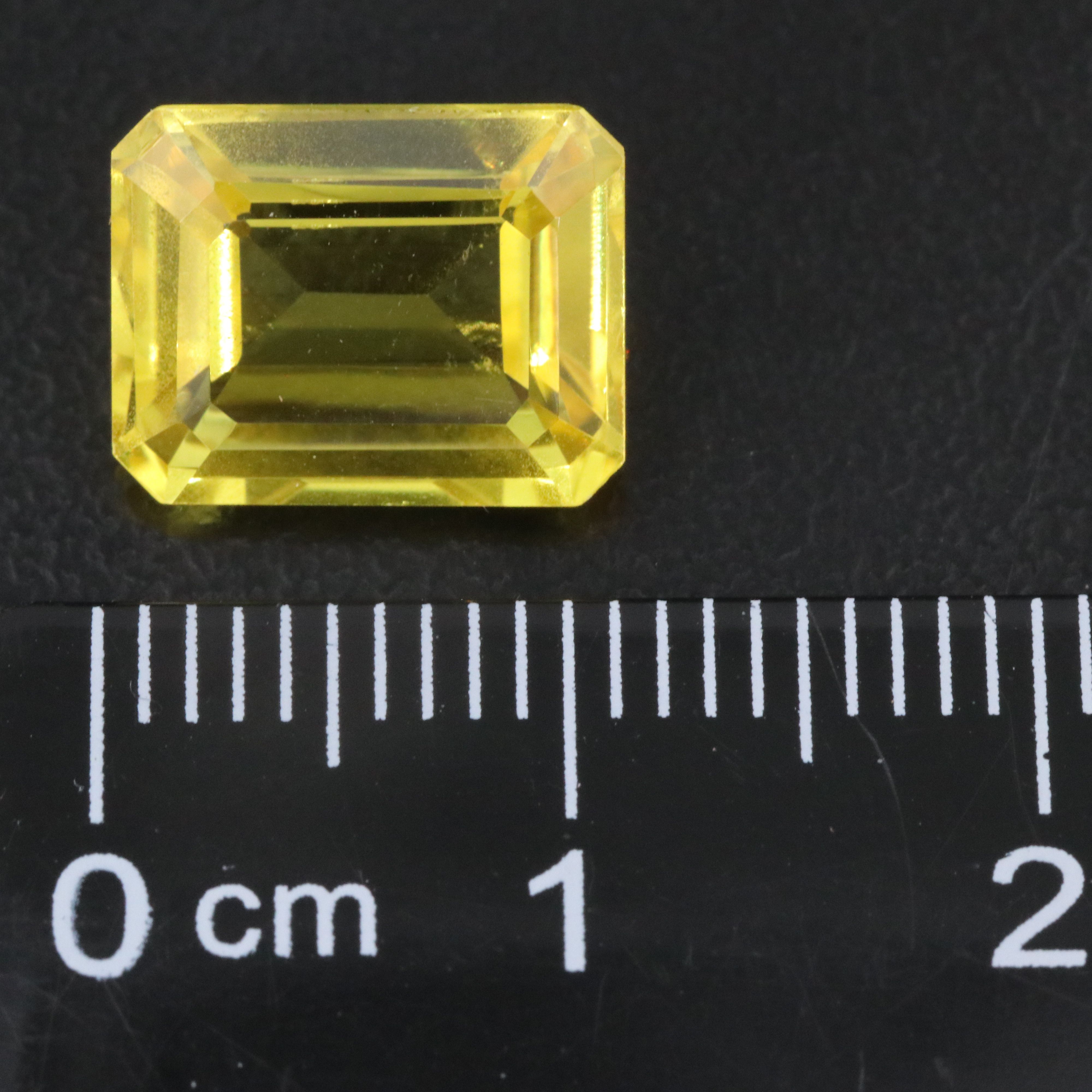 Loose 5.50 CT Lab Grown Yellow Sapphire