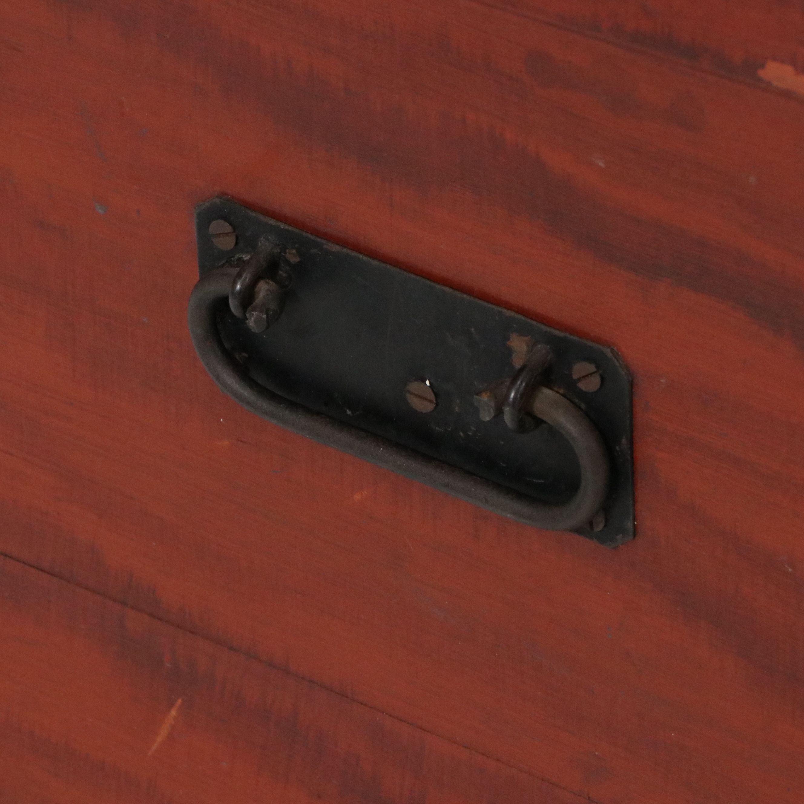 American Provincial Grained Pine Blanket Chest, 19th Century