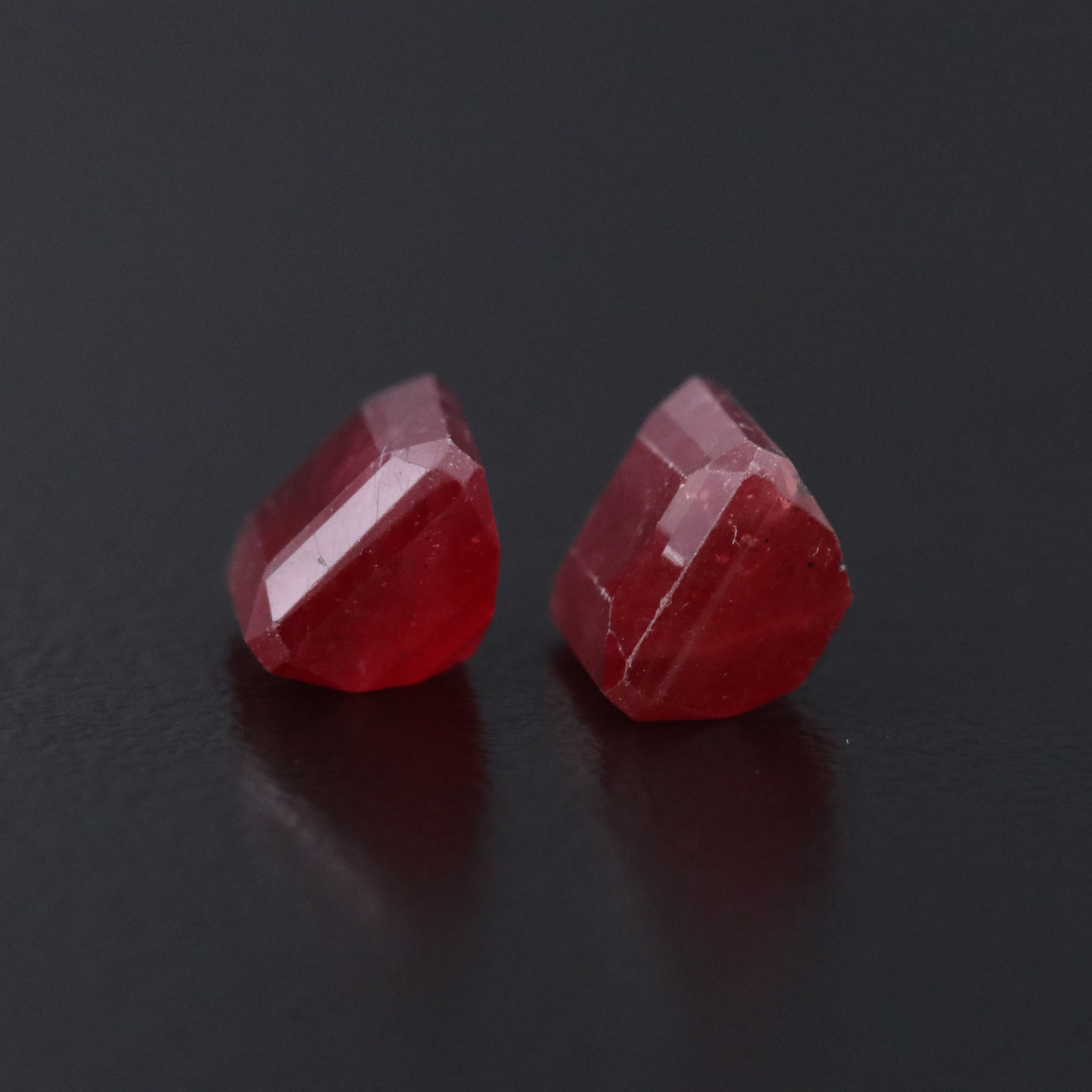 Loose 5.21 CT Matched Ruby Pair