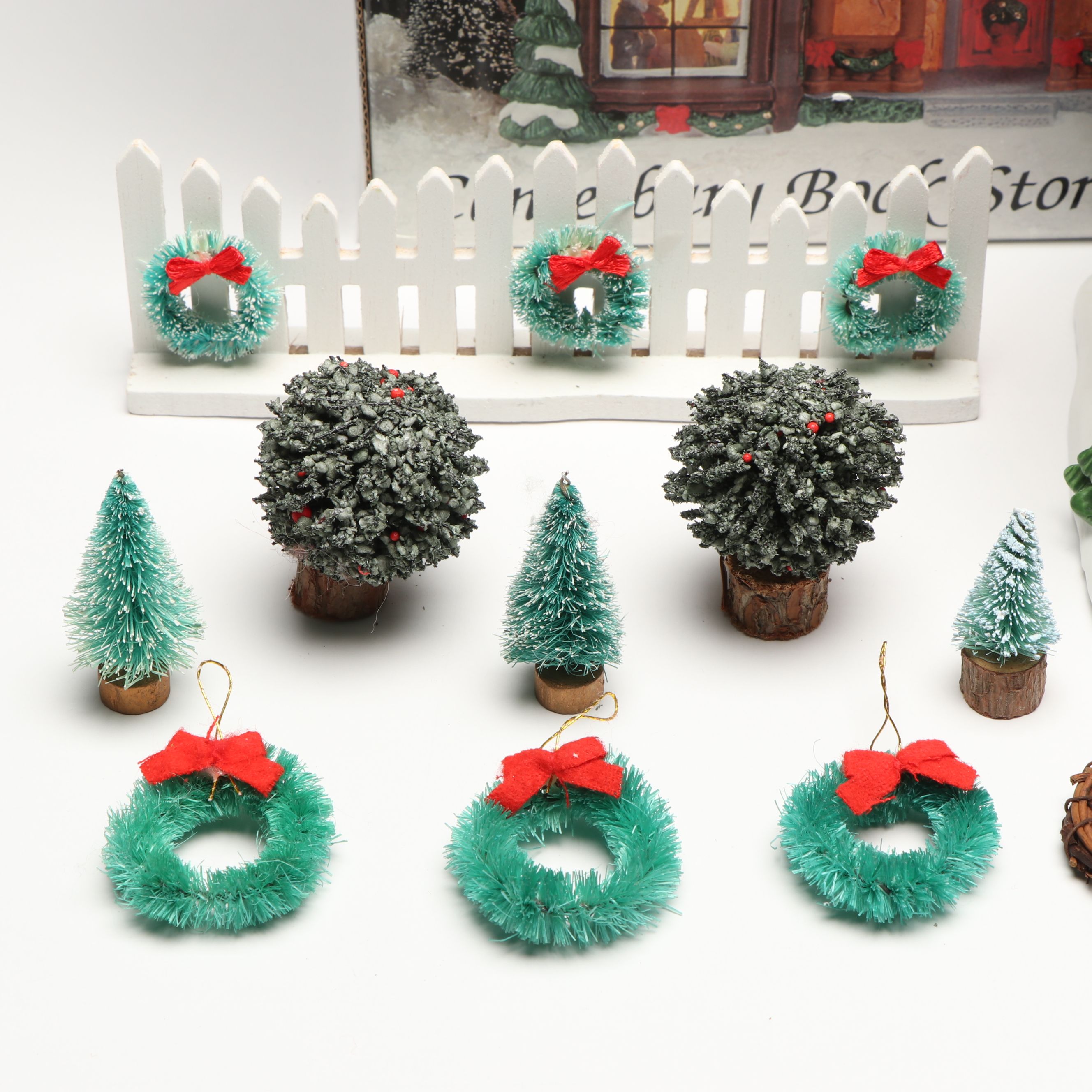 Dillards "Winter Glen Church" Porcelain Figurine with More Christmas Figurines