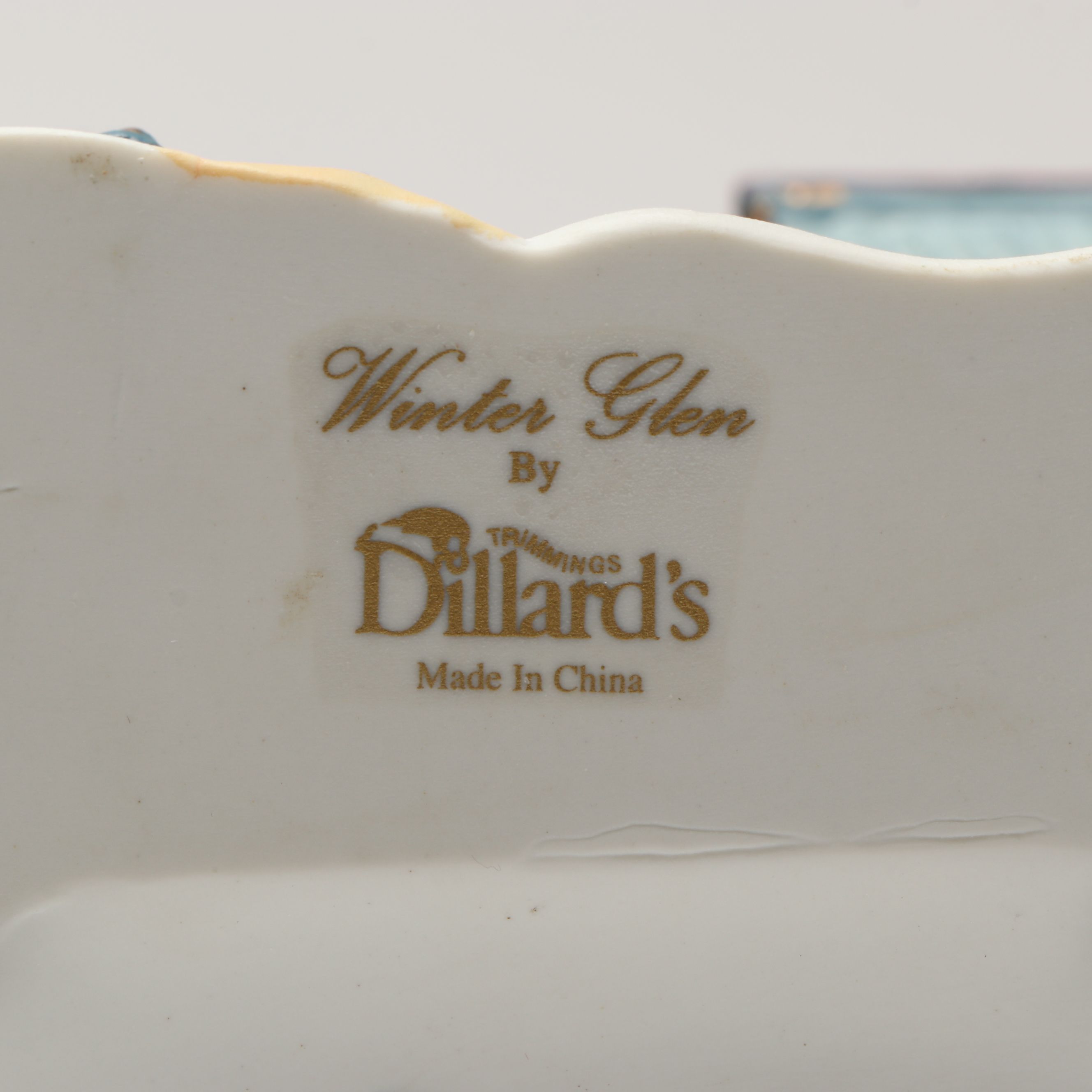 Dillards "Winter Glen Church" Porcelain Figurine with More Christmas Figurines