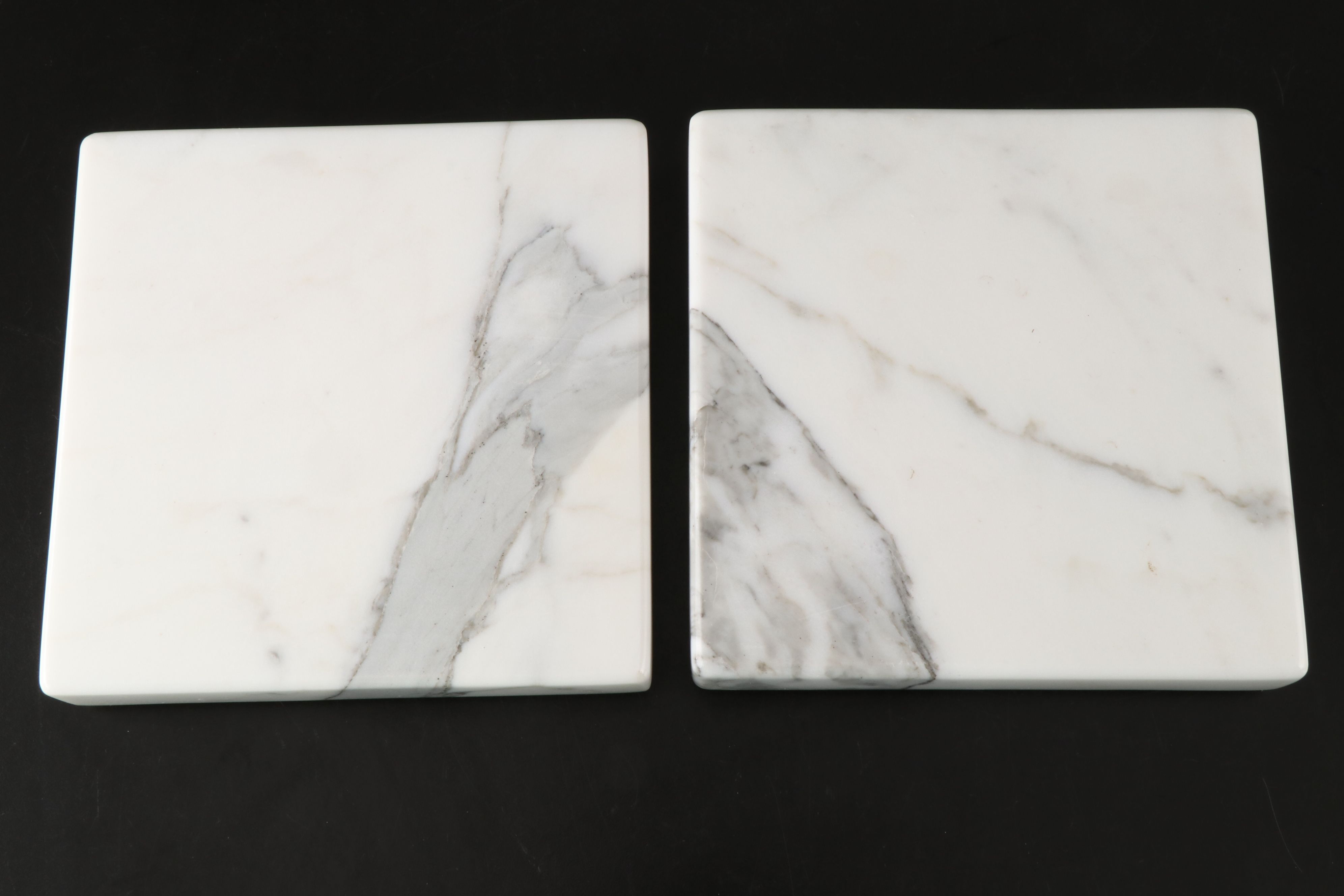 Marble Pastry Board with More Serving Trays, Cheese Board and Figurine