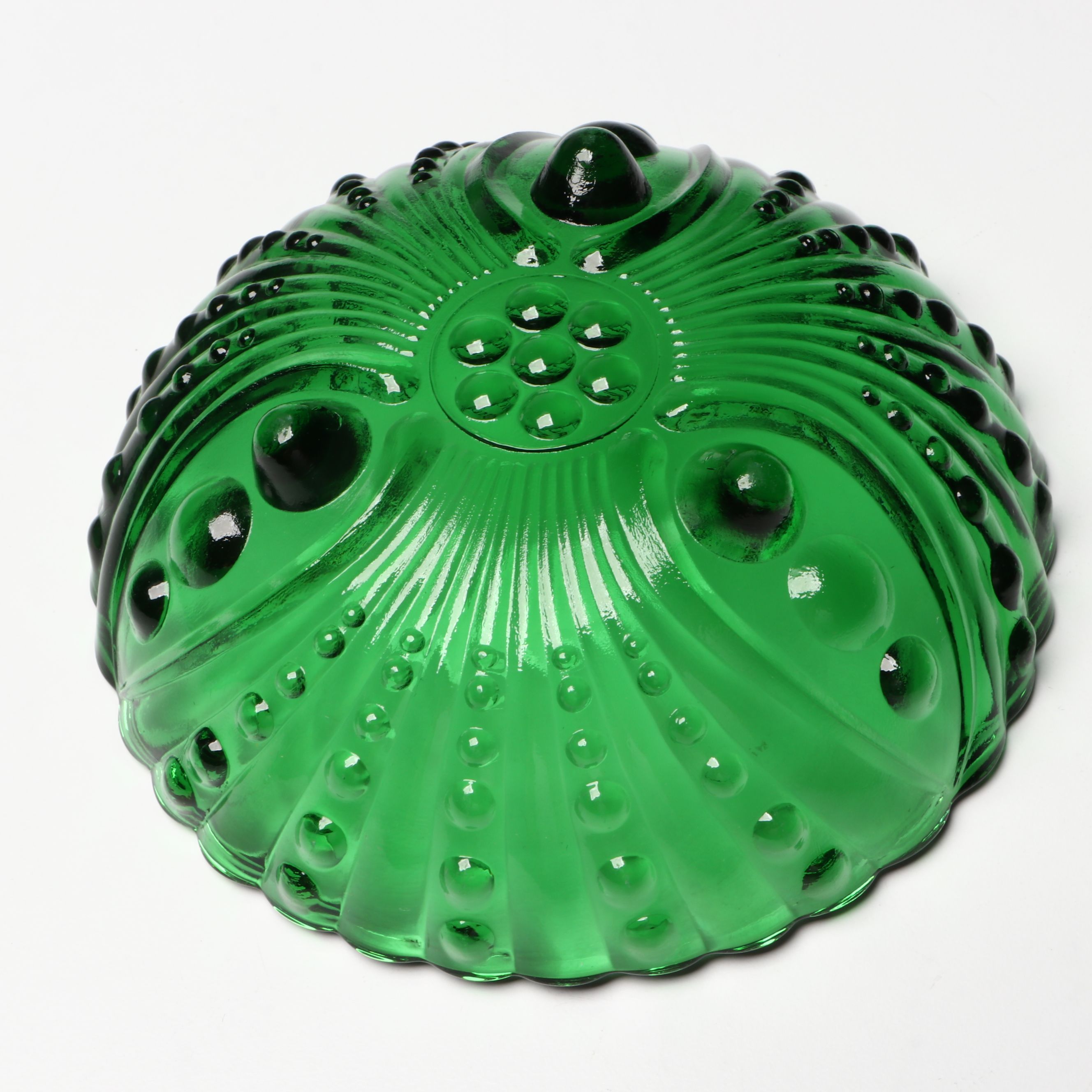 Anchor Hocking "Burple" Green Footed Serving and Dessert Bowls, Mid-20th C.