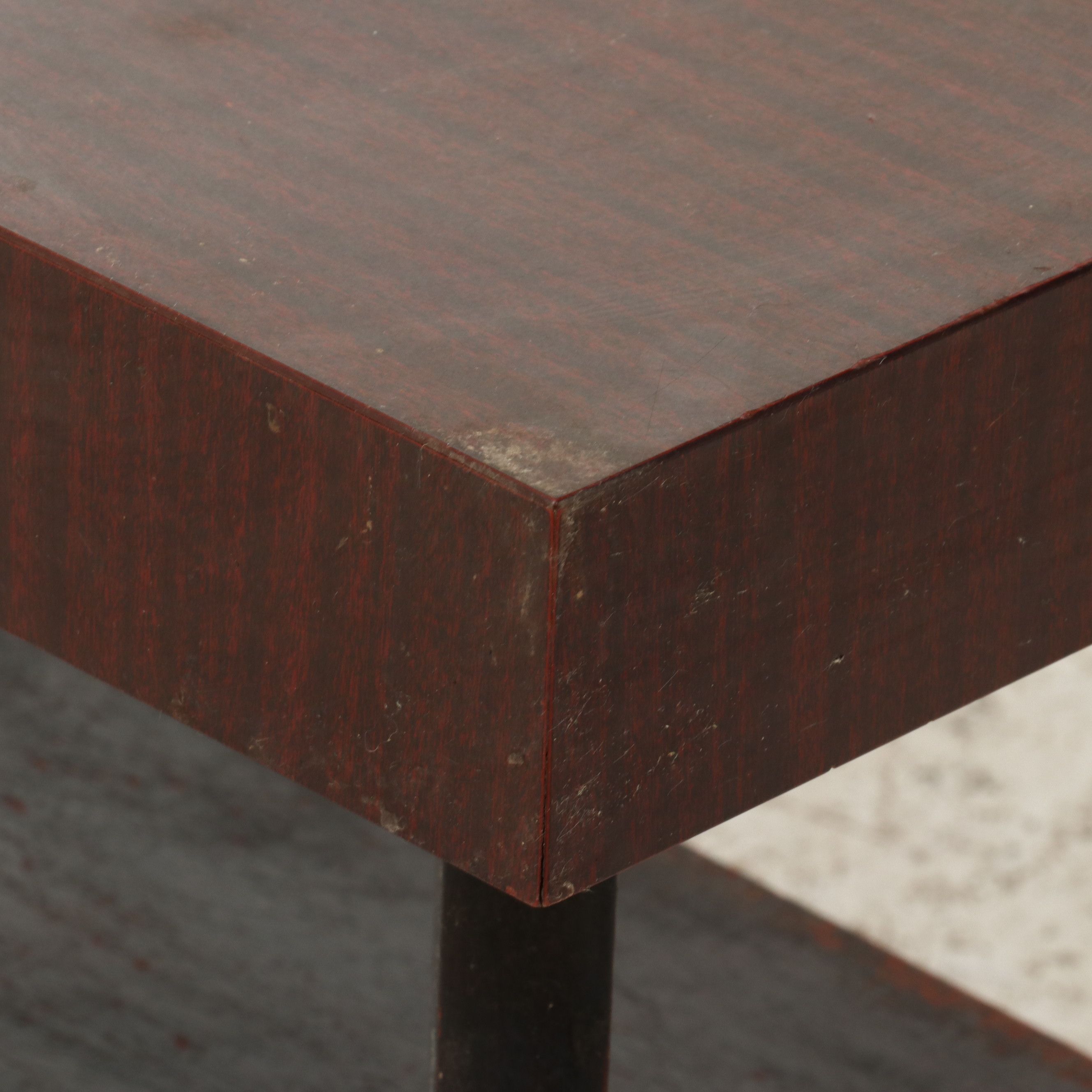 Mid Century Modern Mahogany Two-Tier Side Table, Mid-20th Century