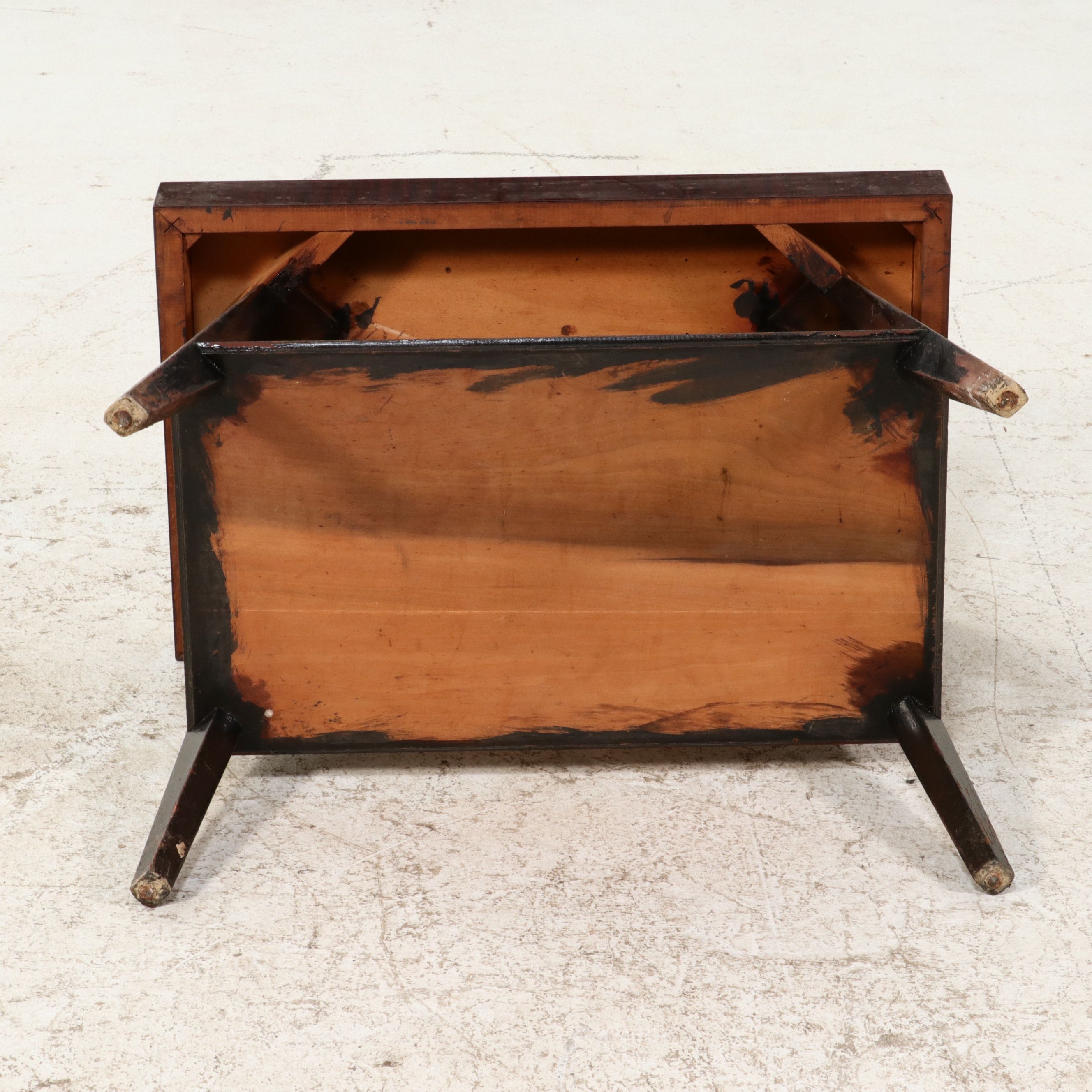 Mid Century Modern Mahogany Two-Tier Side Table, Mid-20th Century