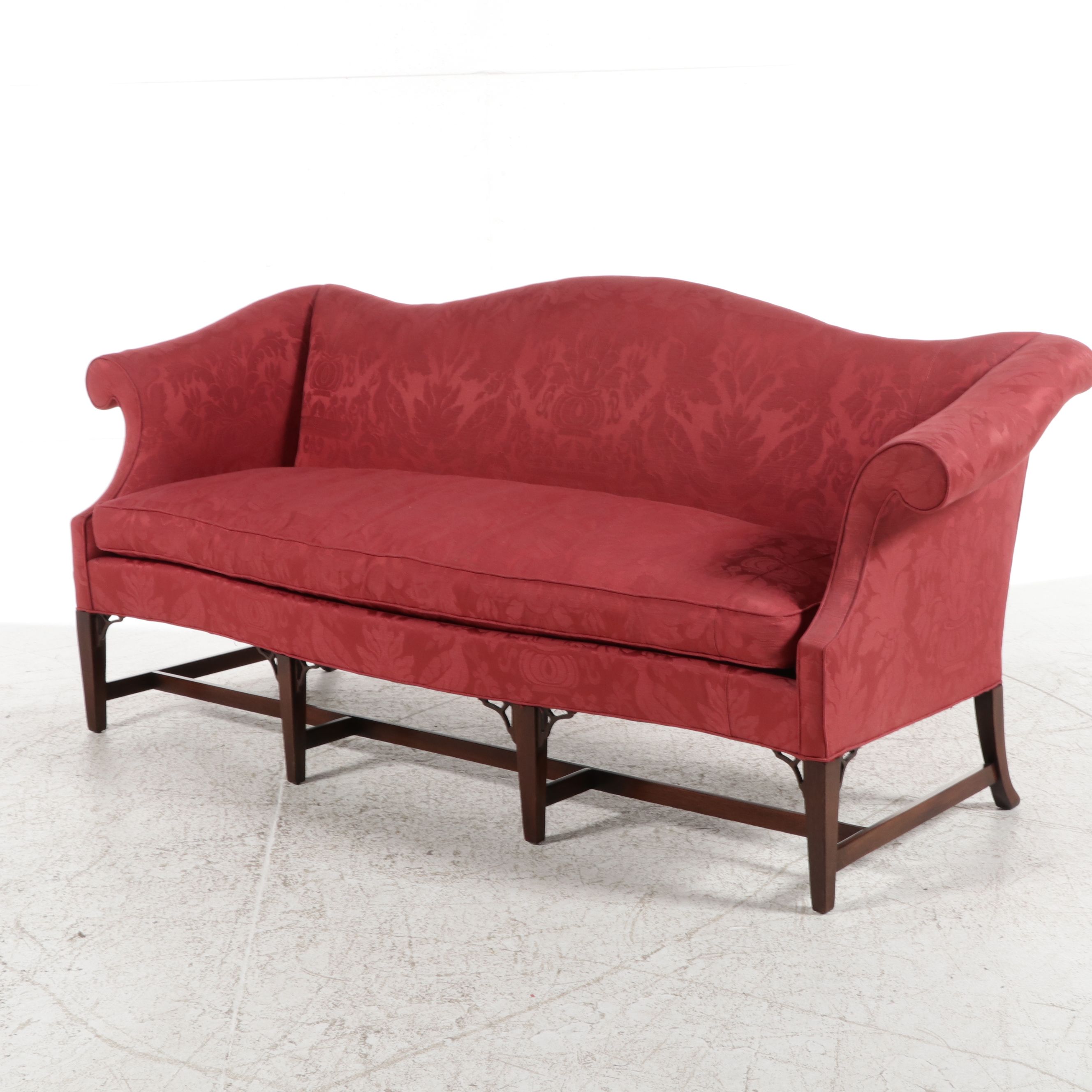 Hickory Chair Co. Chippendale Style Camelback Sofa