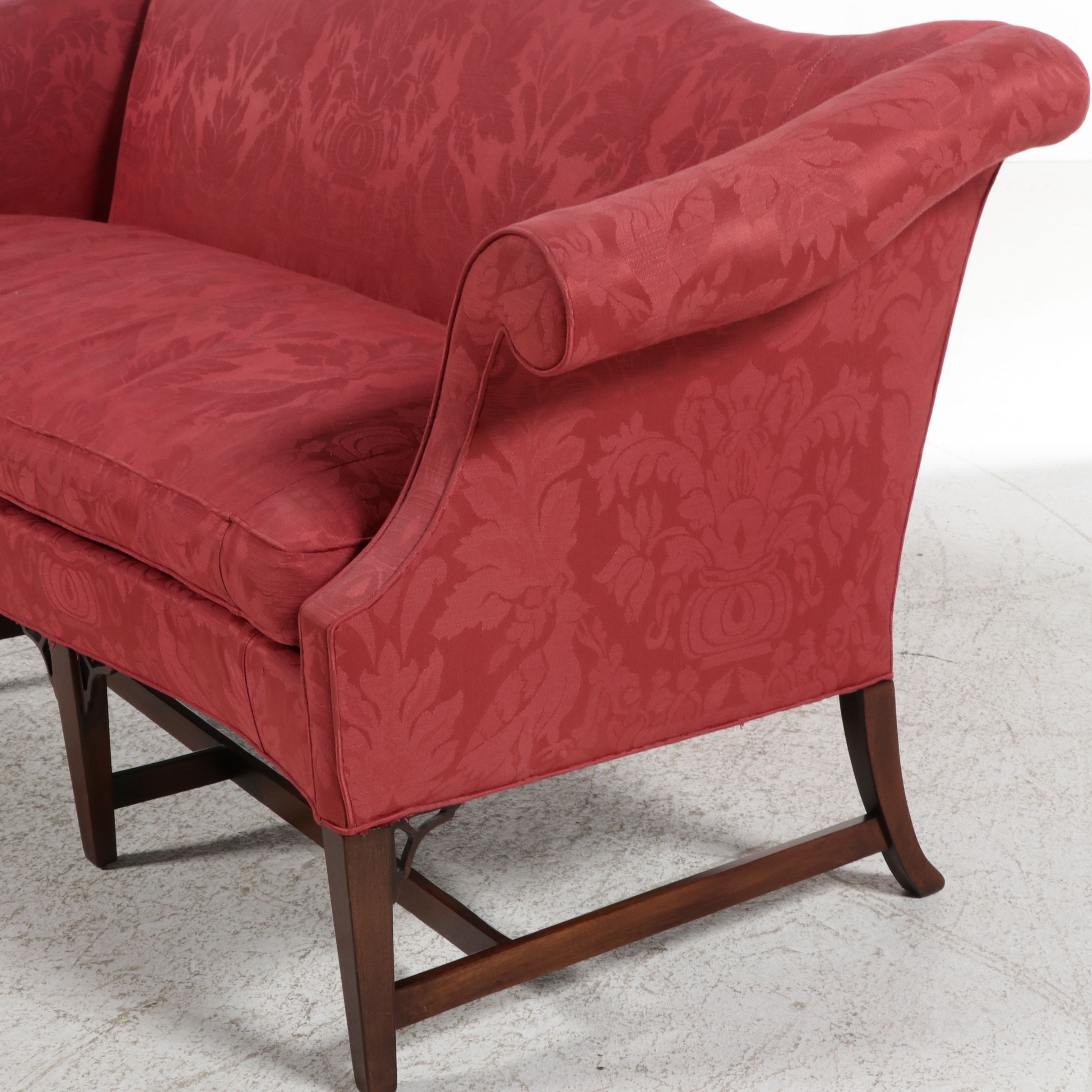 Hickory Chair Co. Chippendale Style Camelback Sofa