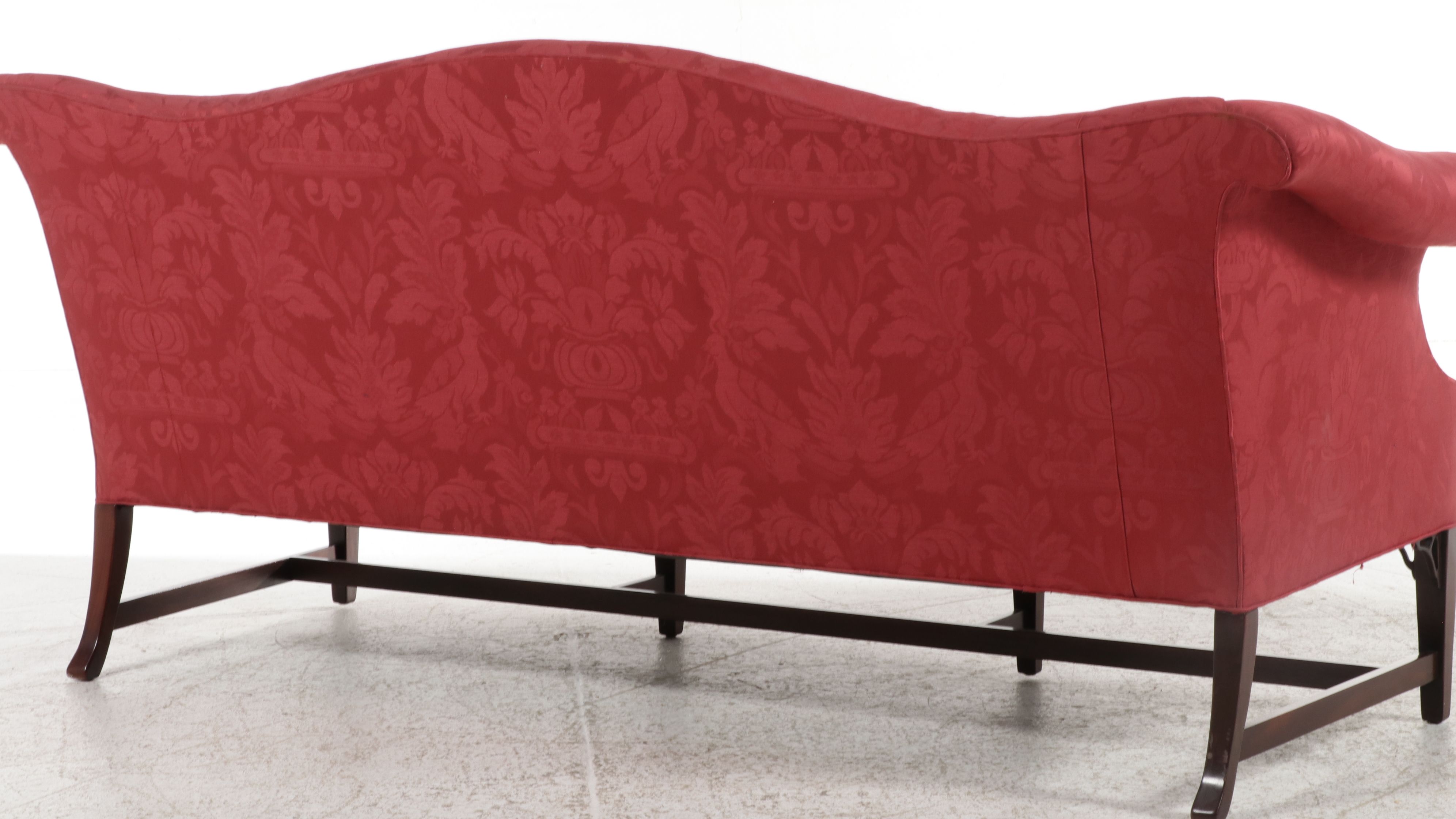 Hickory Chair Co. Chippendale Style Camelback Sofa