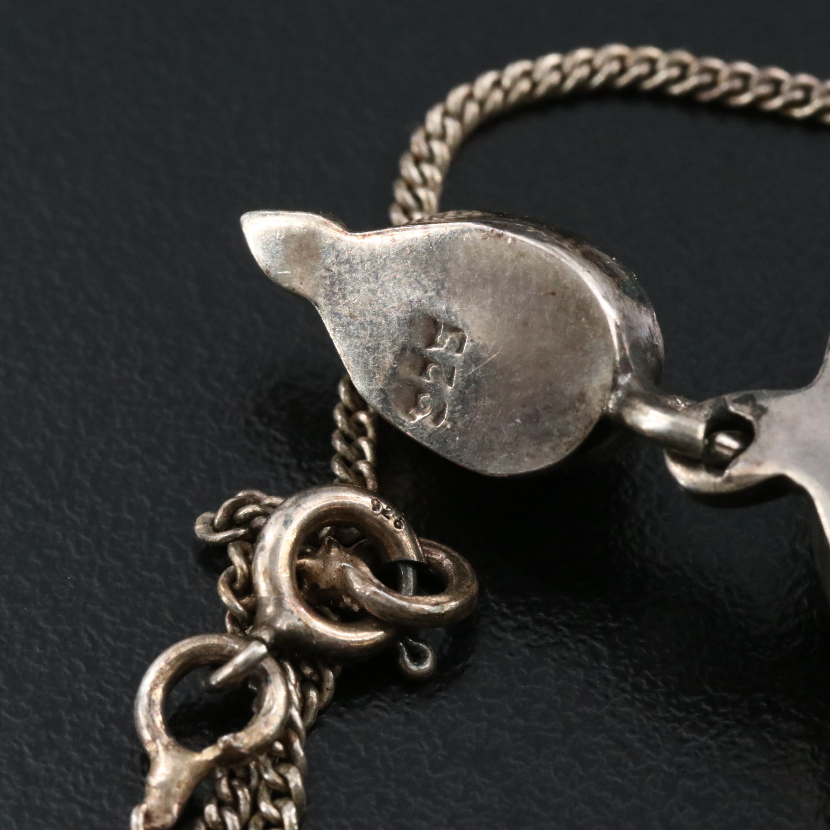 Sterling Labradorite and Black Onyx Necklace