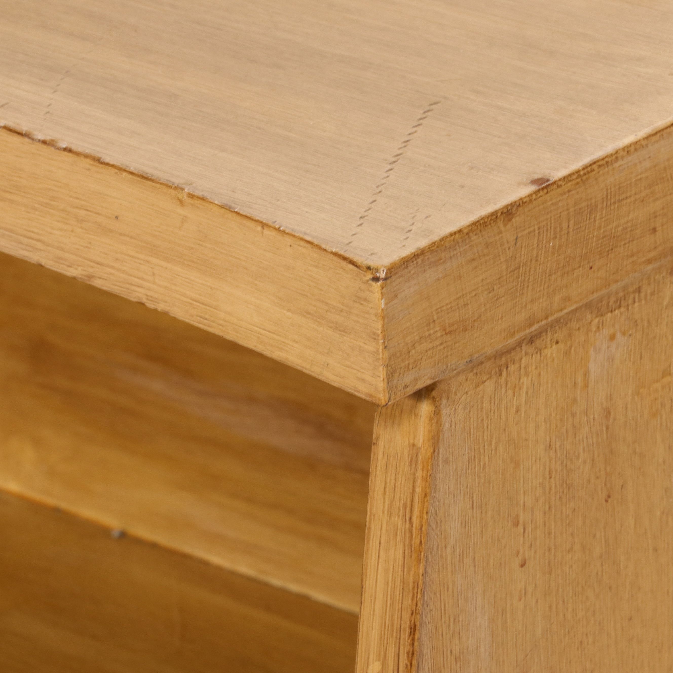 L.A. Period Furniture"Starline" Blonde Birch Bookcase Headboard, 1950s