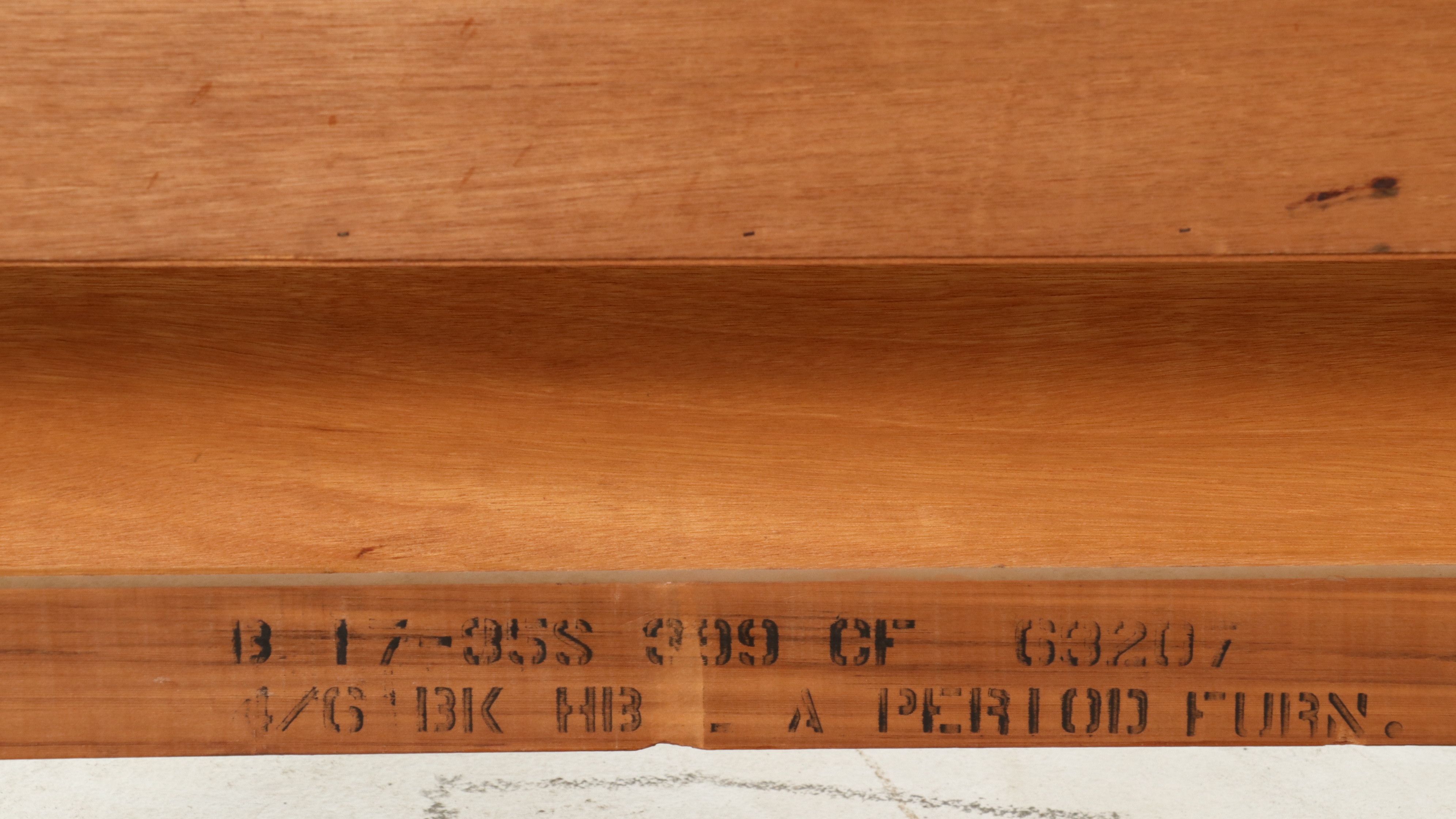 L.A. Period Furniture"Starline" Blonde Birch Bookcase Headboard, 1950s