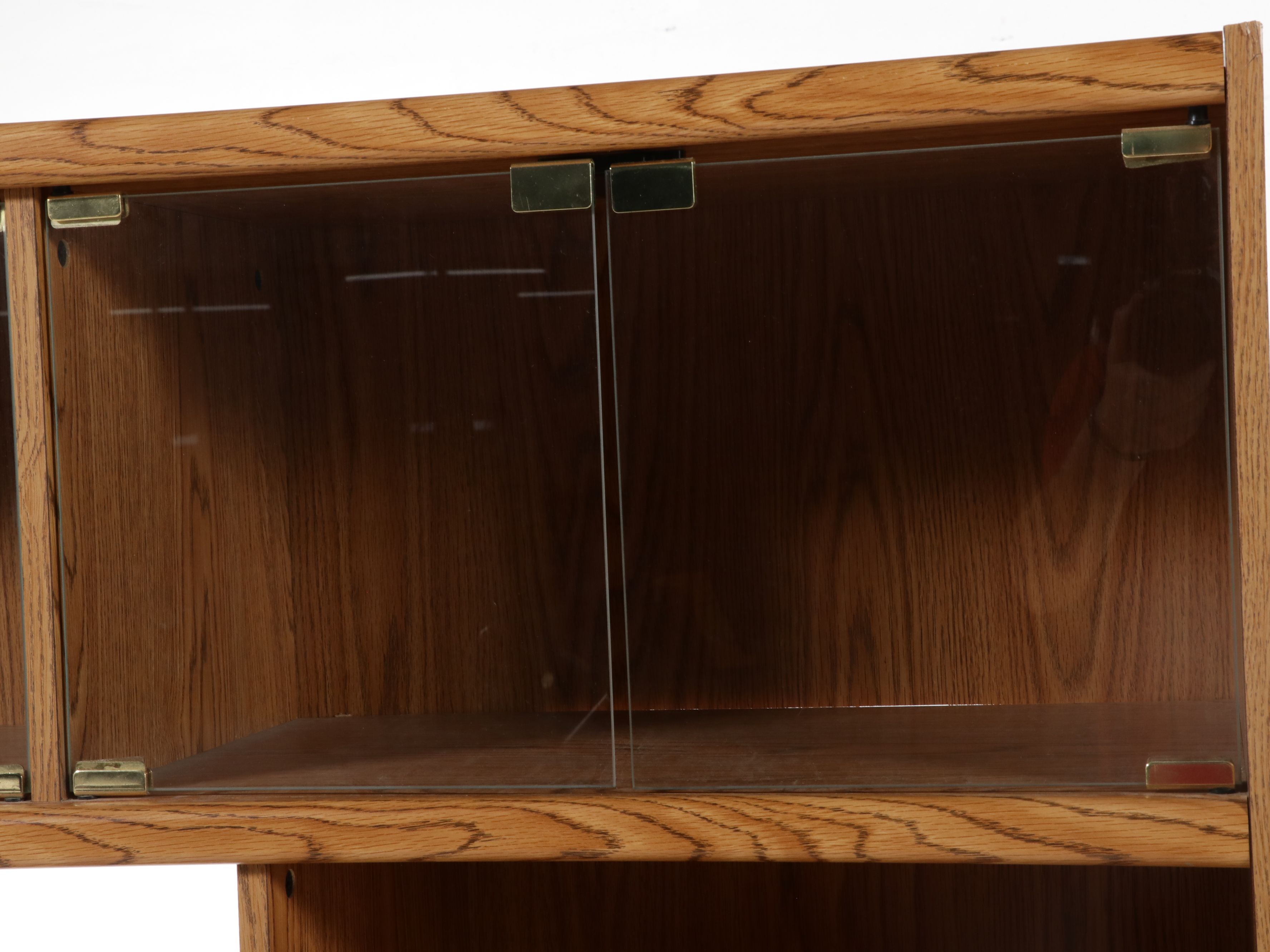 O'Sullivan Oak Finish Entertainment Center, Late 20th Century